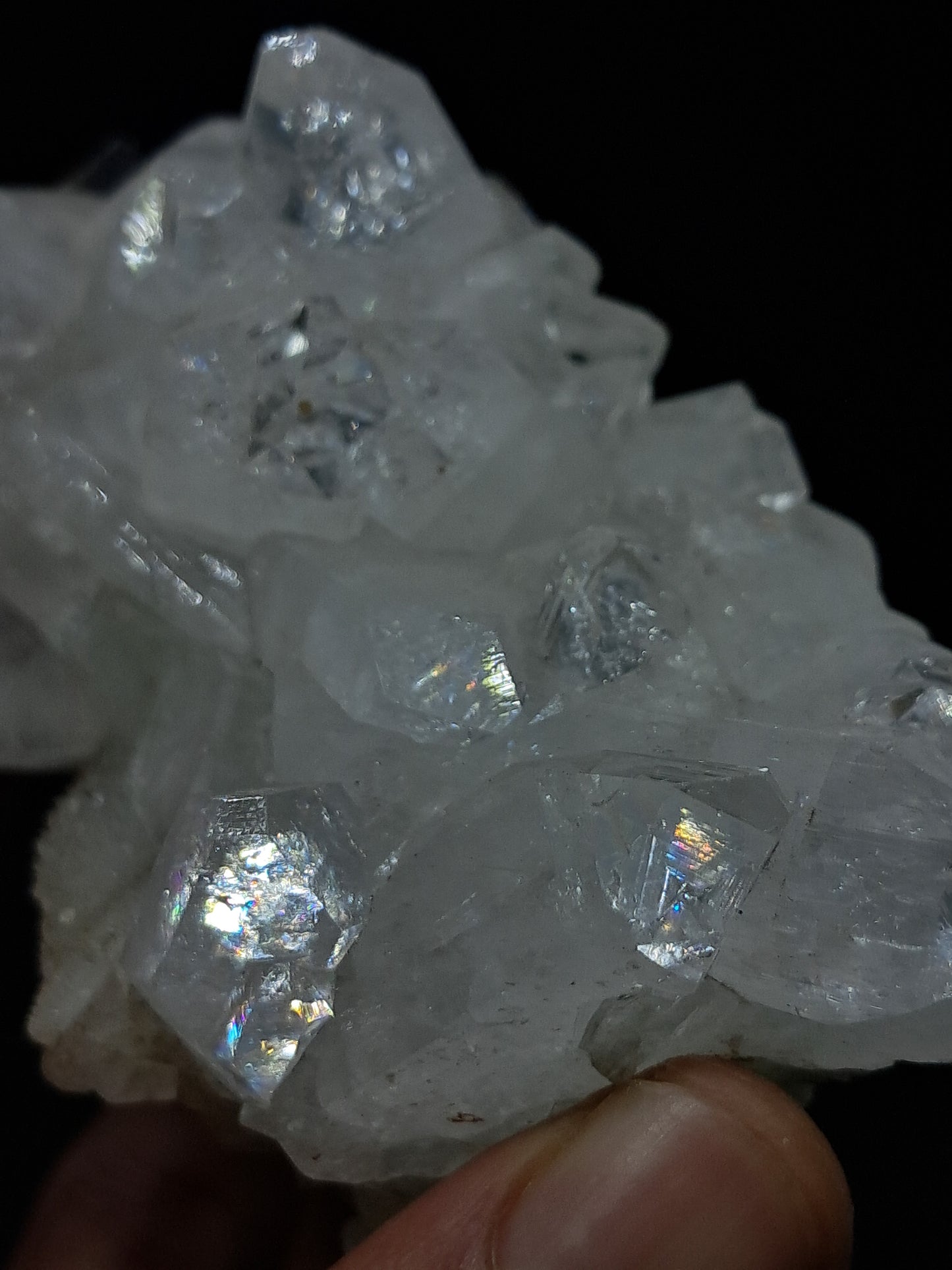 Clear Apophyllite Cluster (Ajanta) Natural Crystal | Mineral Specimen #AP41