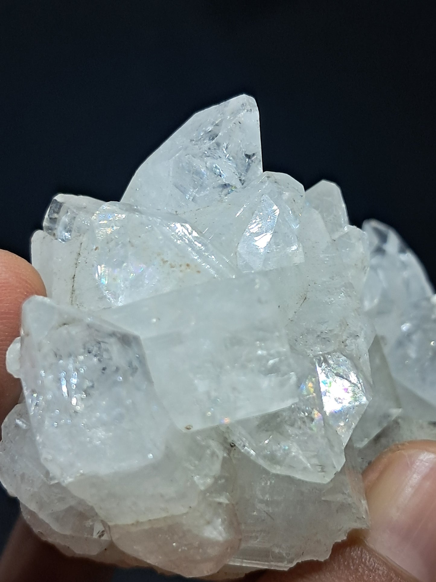 Clear Apophyllite Cluster (Ajanta) Natural Crystal | Mineral Specimen #AP41