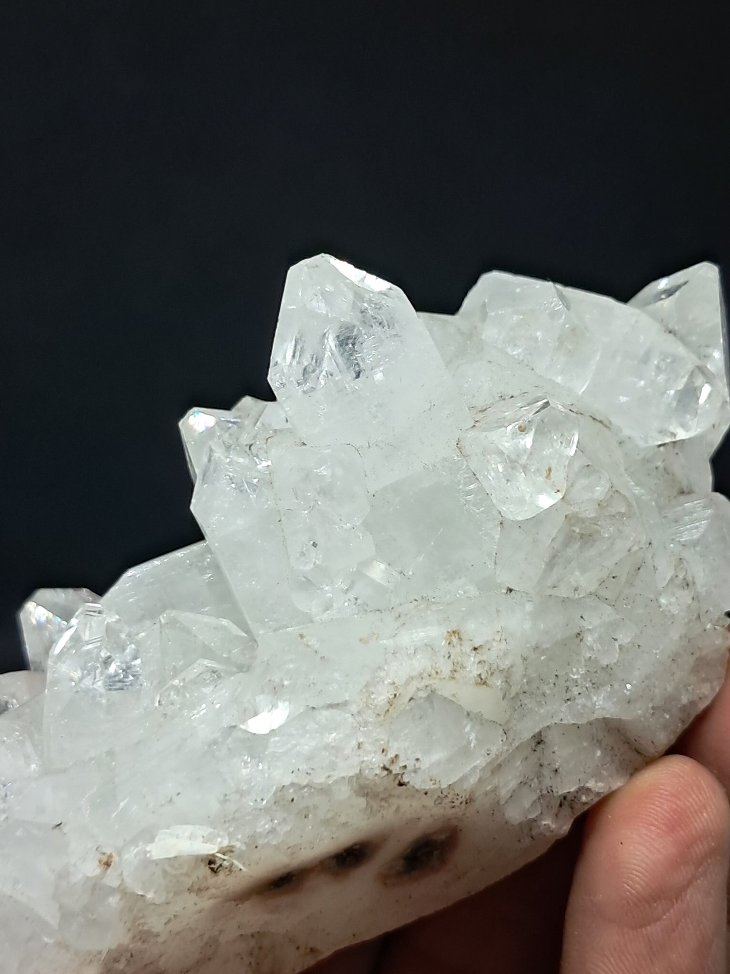 Clear Apophyllite Cluster (Ajanta) Natural Crystal | Mineral Specimen #AP41