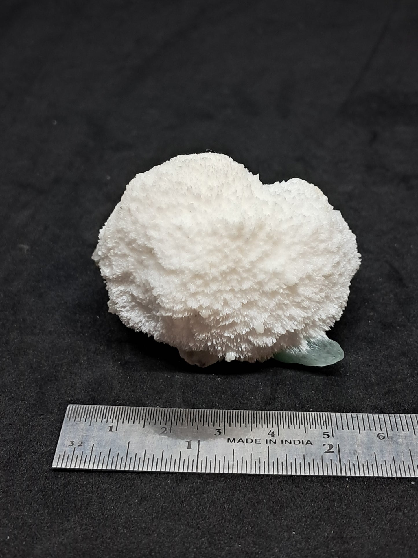 Green Apophyllite (Fluorapophyllite) on Mordenite (Aurangabad) Natural Crystal | Mineral Specimen #GA5