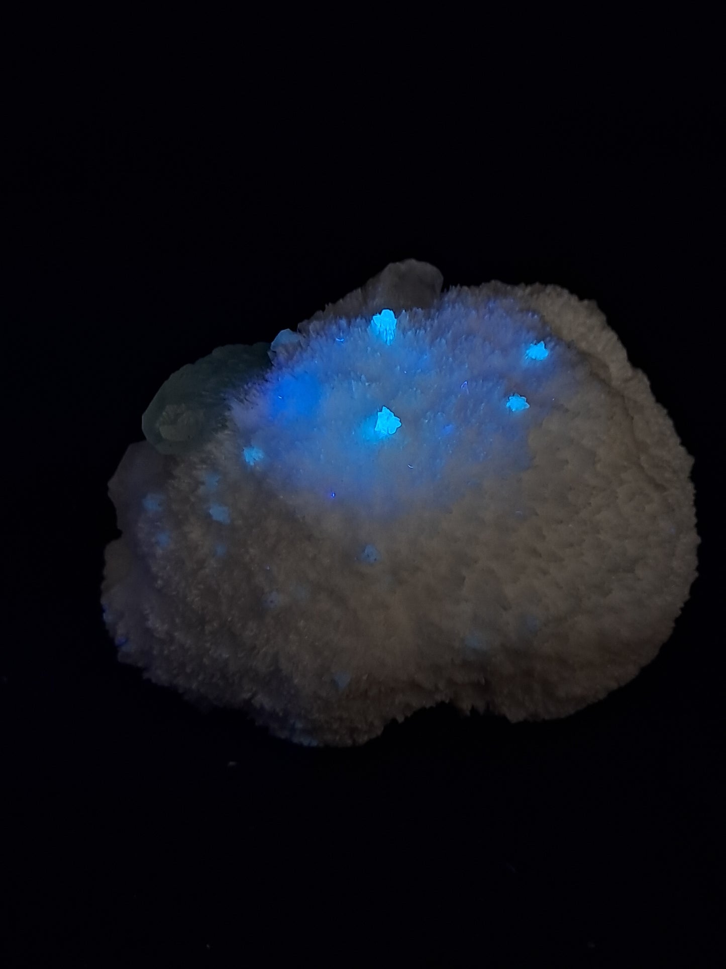 Green Apophyllite (Fluorapophyllite) on Mordenite (Aurangabad) Natural Crystal | Mineral Specimen #GA5