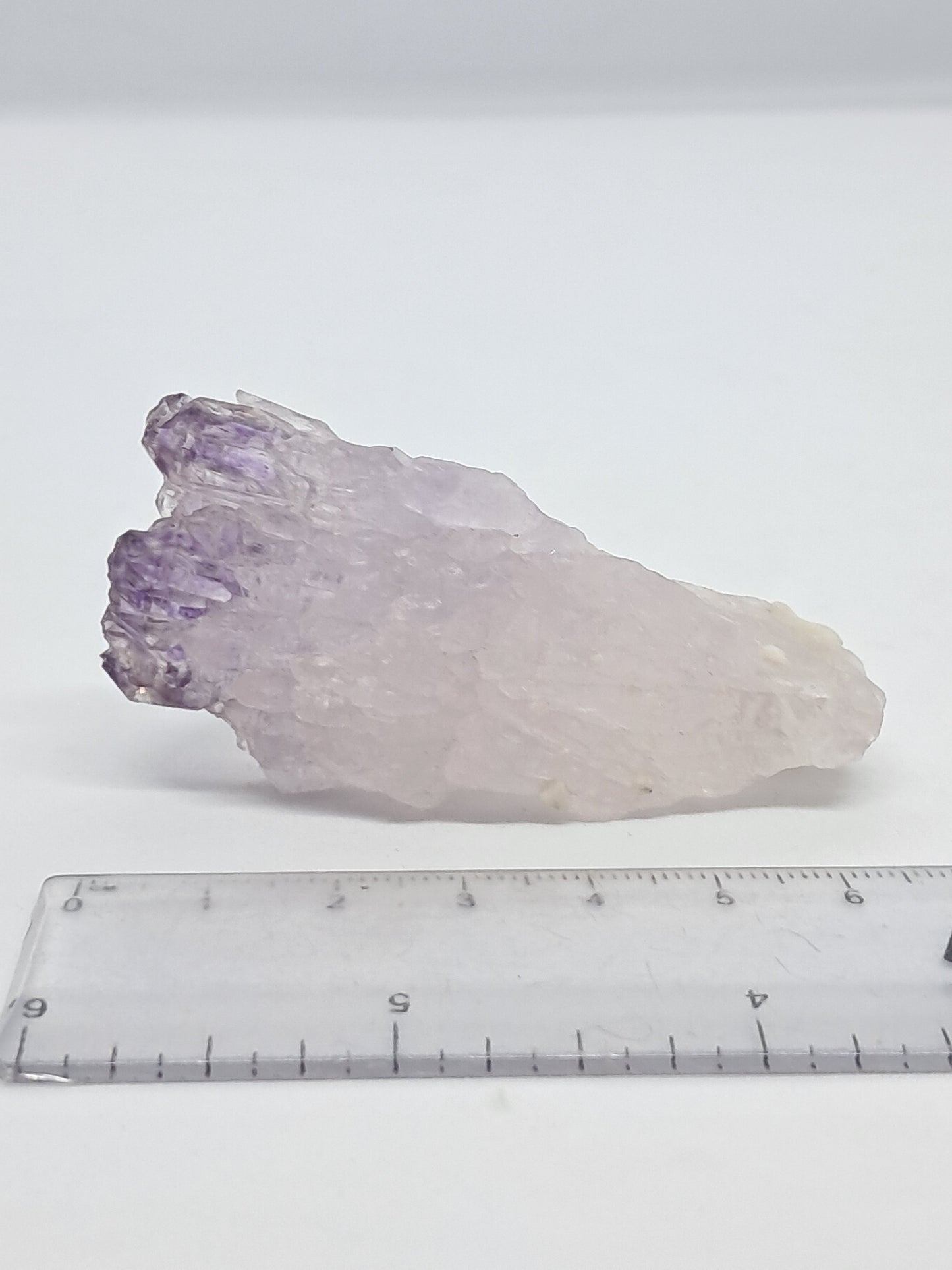 Cristal de cuarzo en racimo de cetro de amatista (karur) | Piedra natural | Ejemplar mineral n.° KA86