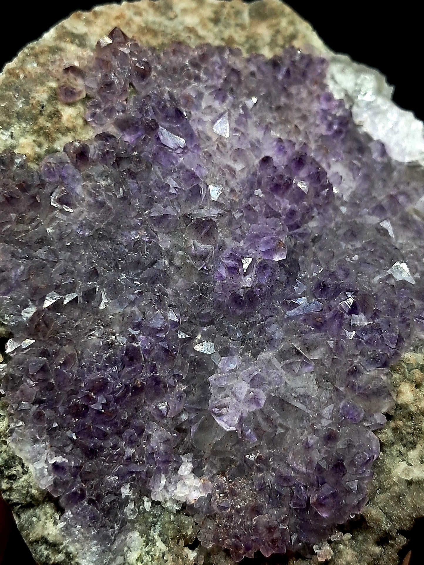 Karur Amethyst Flower on Matrix (Karur) Crystal Cluster | Natural Stone | Mineral Specimen #KA104