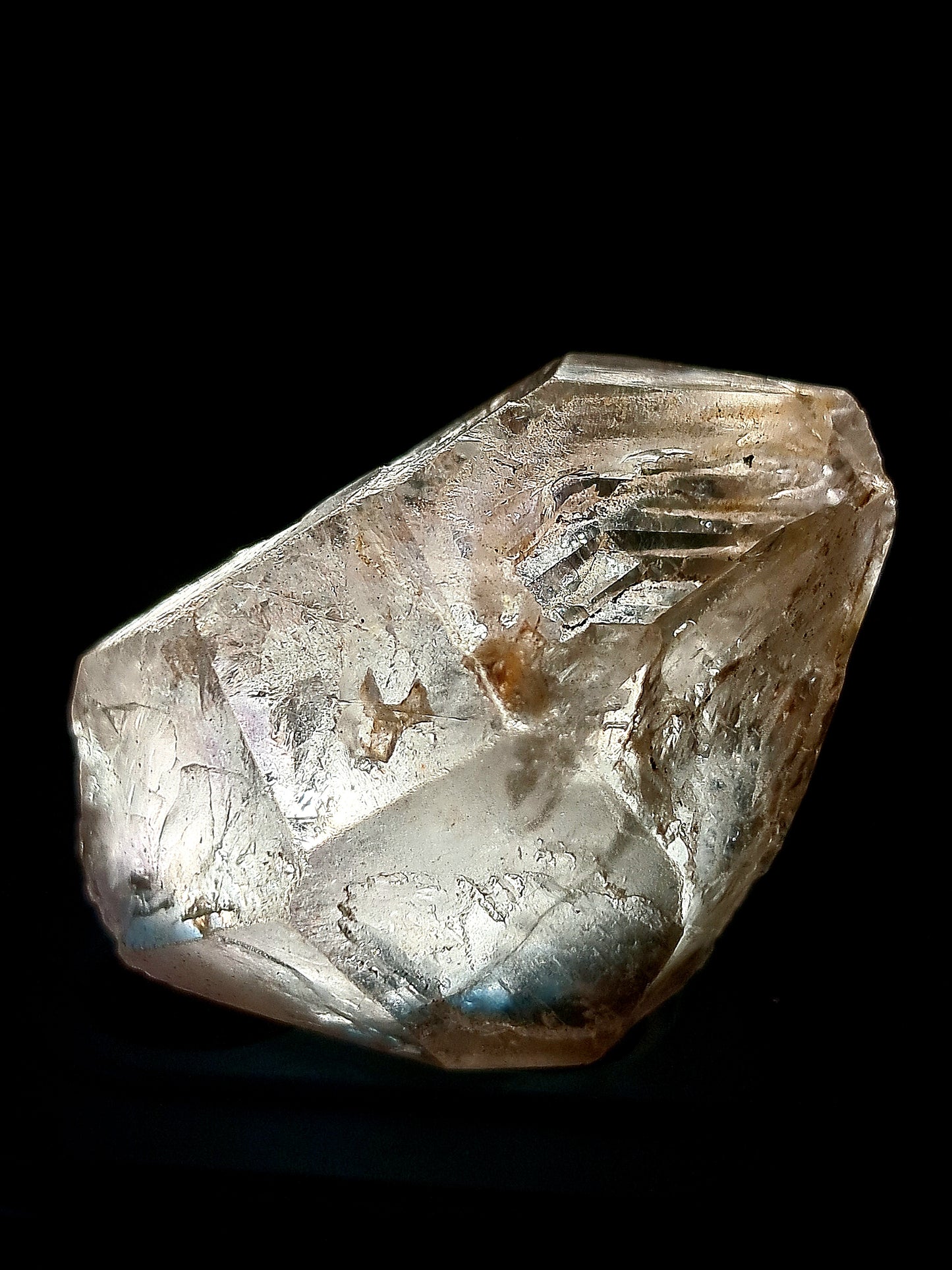 Biterminated Fenster (Window) Quartz w/ Amethyst (Karur) | Skeletal Crystal Point | Natural Stone | Mineral Specimen #KA105