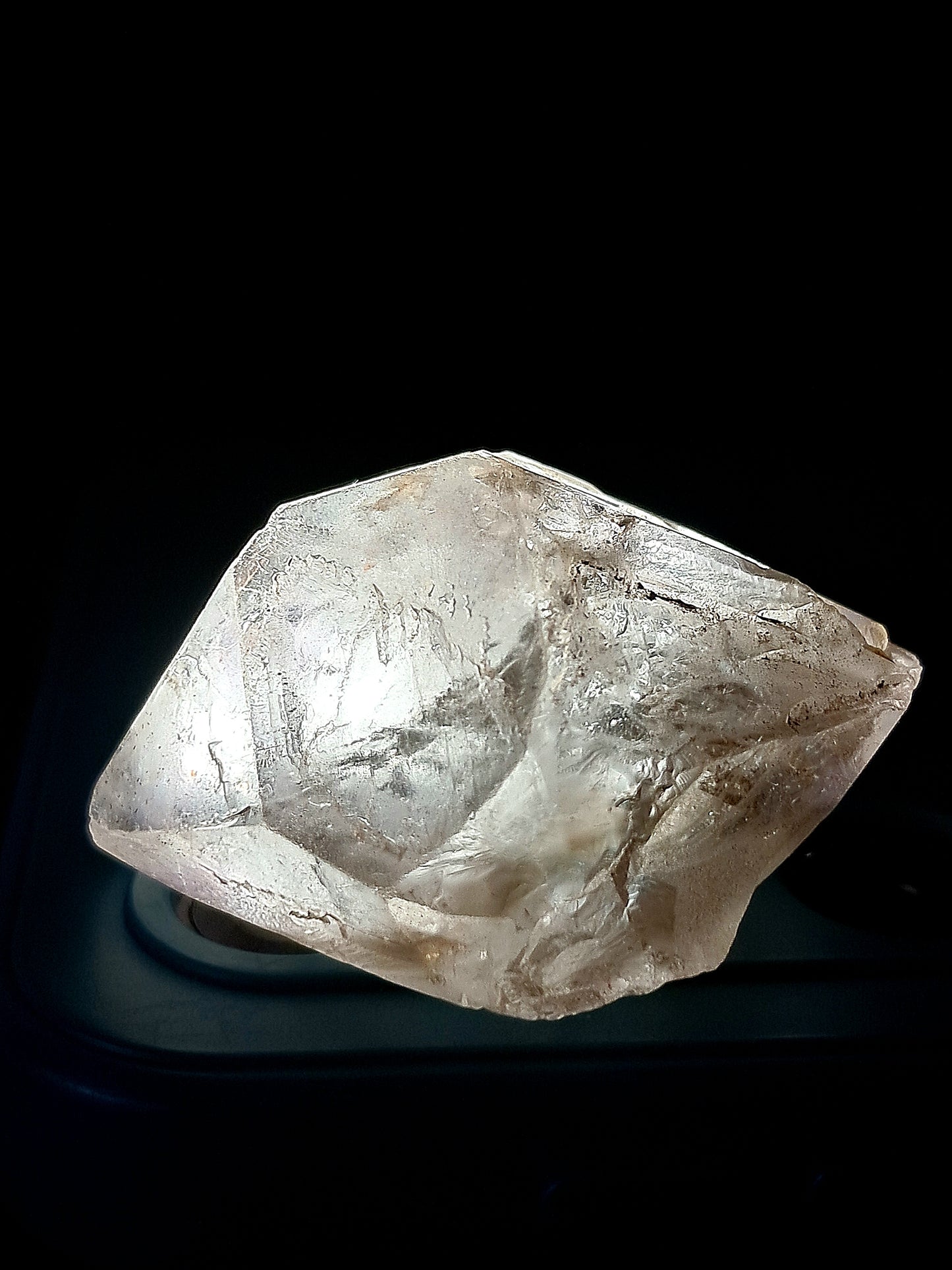 Biterminated Fenster (Window) Quartz w/ Amethyst (Karur) | Skeletal Crystal Point | Natural Stone | Mineral Specimen #KA105