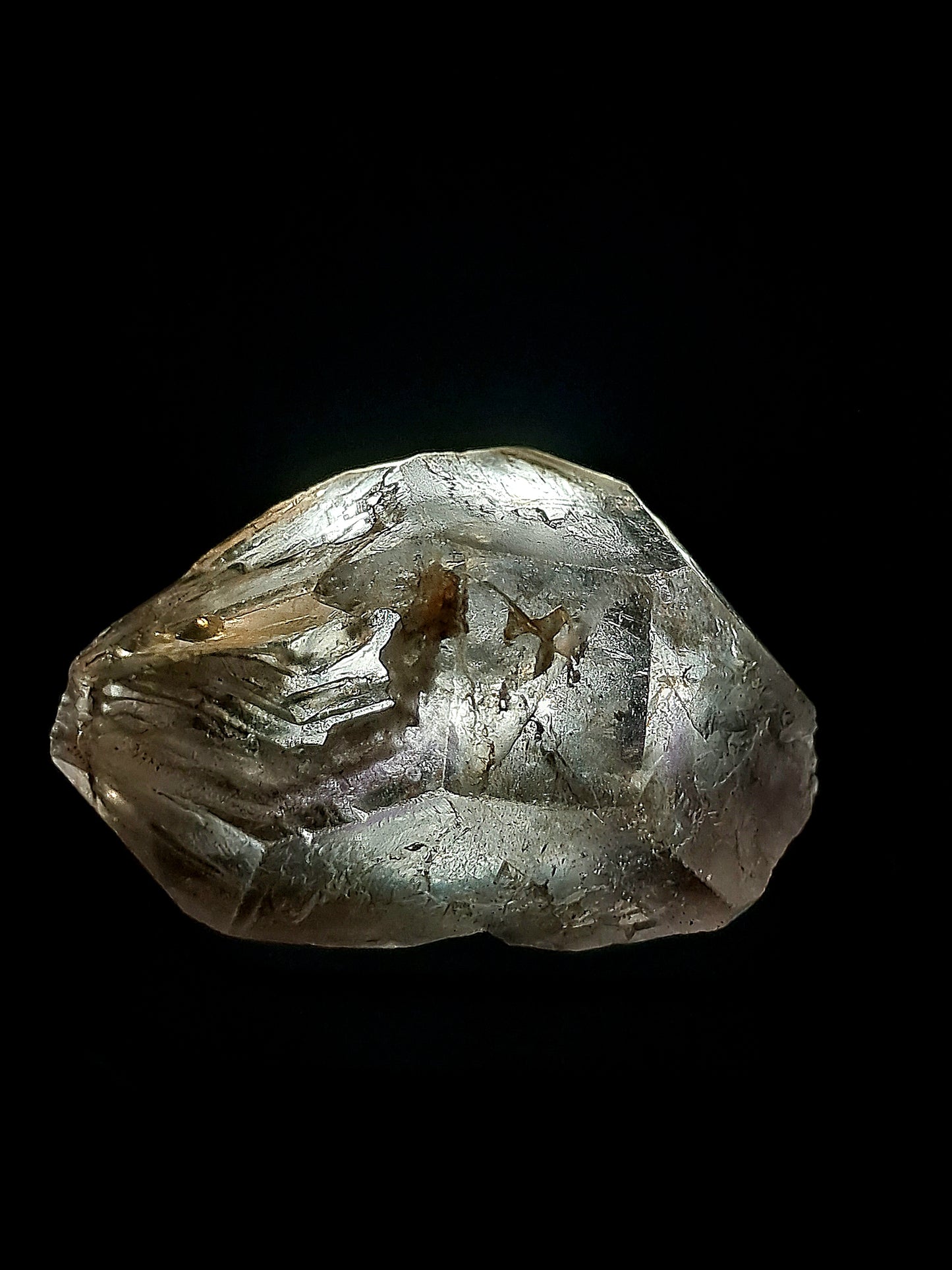 Biterminated Fenster (Window) Quartz w/ Amethyst (Karur) | Skeletal Crystal Point | Natural Stone | Mineral Specimen #KA105