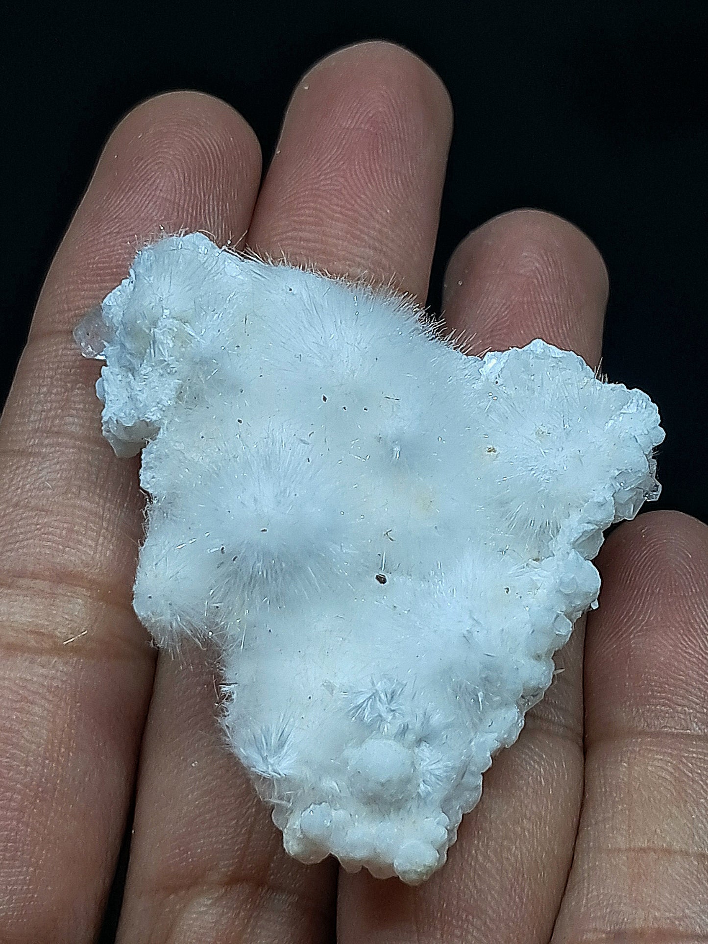 Ejemplar mineral de okenita con girolita y apofilita (Bombay) | Calidad de coleccionista | Cristal natural n.° OK31