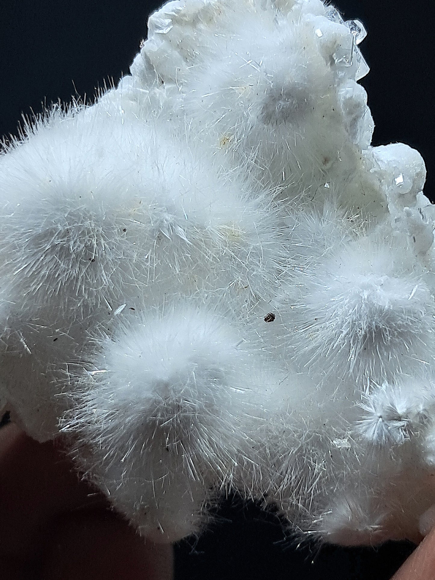 Ejemplar mineral de okenita con girolita y apofilita (Bombay) | Calidad de coleccionista | Cristal natural n.° OK31