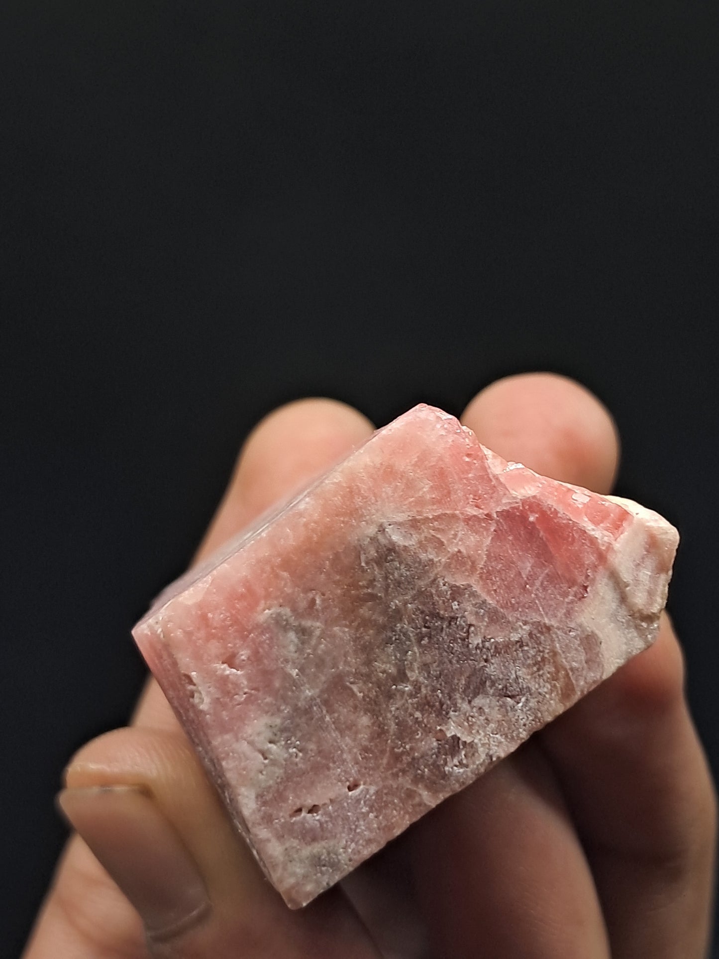 Rhodocrosite Rough Sliced (Argentina) Natural Stone | Rare Mineral #RHD1