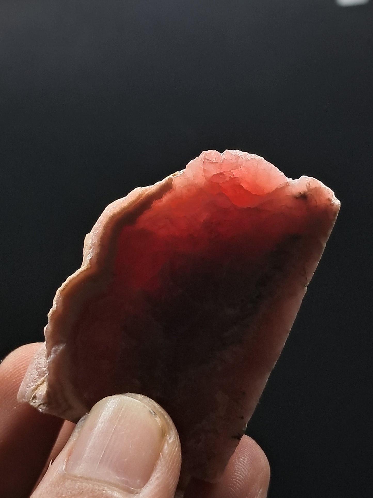 Rhodocrosite Rough Sliced (Argentina) Natural Stone | Rare Mineral #RHD1