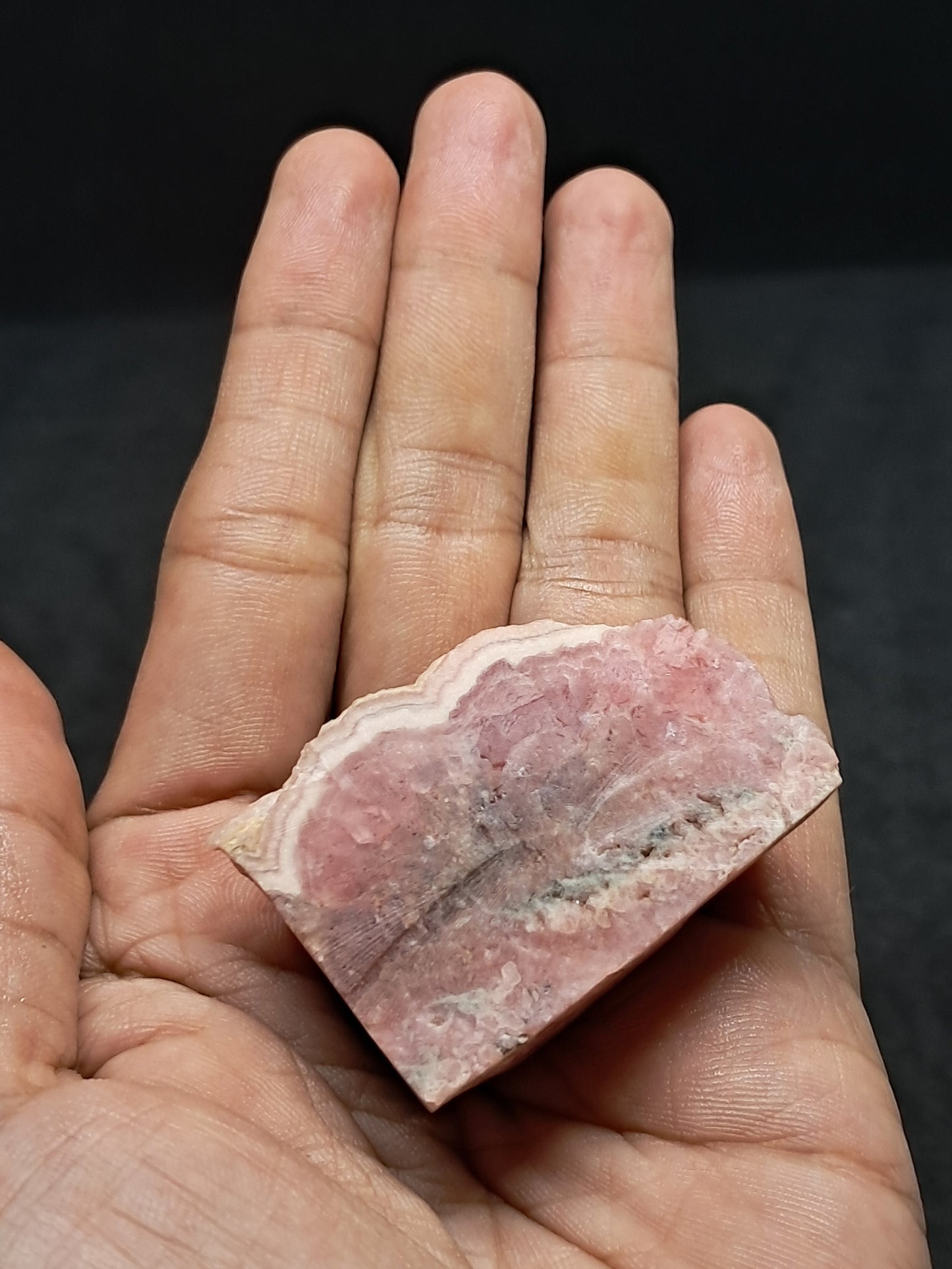Rhodocrosite Rough Sliced (Argentina) Natural Stone | Rare Mineral #RHD1