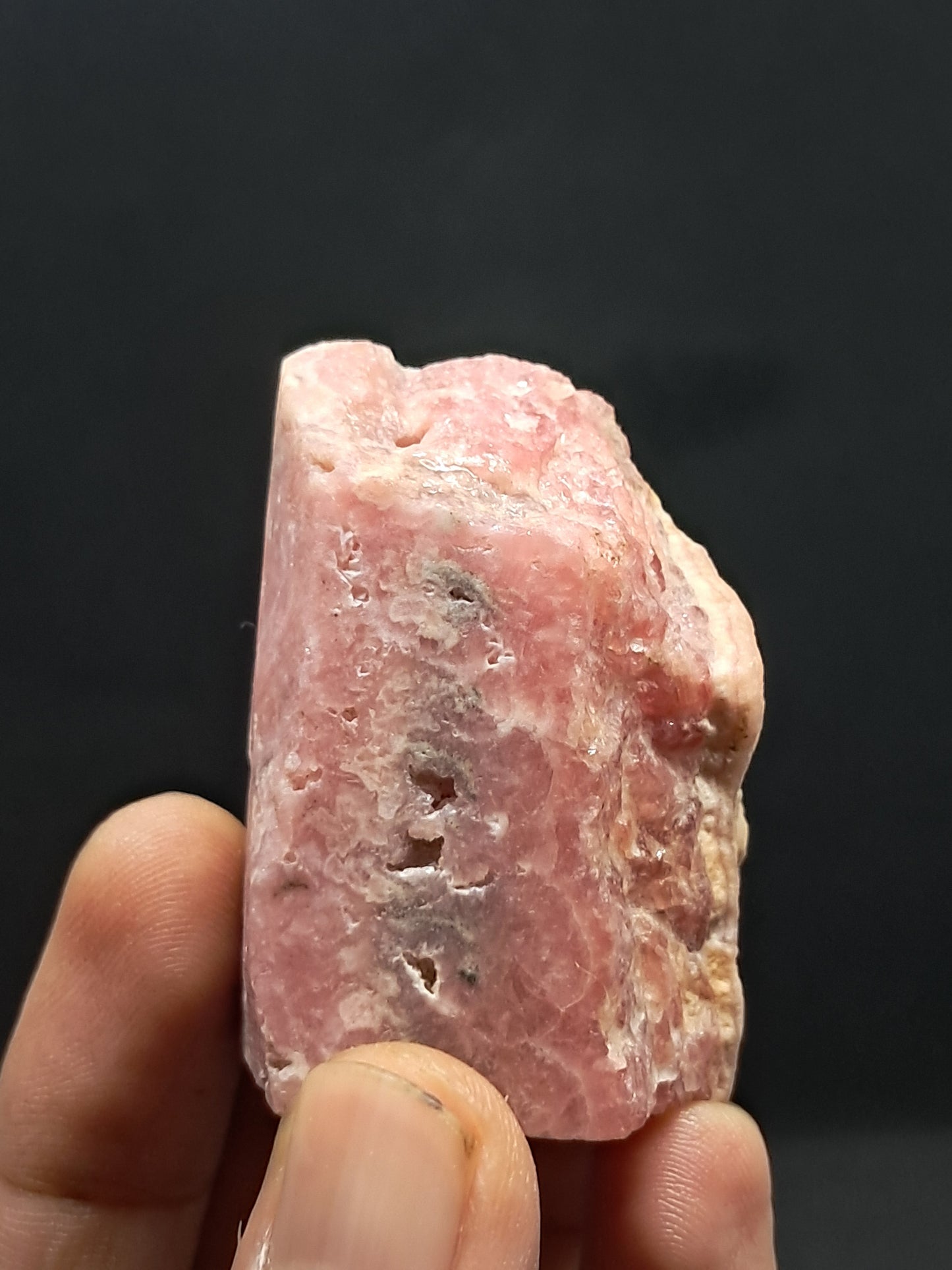 Rhodocrosite Rough Sliced (Argentina) Natural Stone | Rare Mineral #RHD1