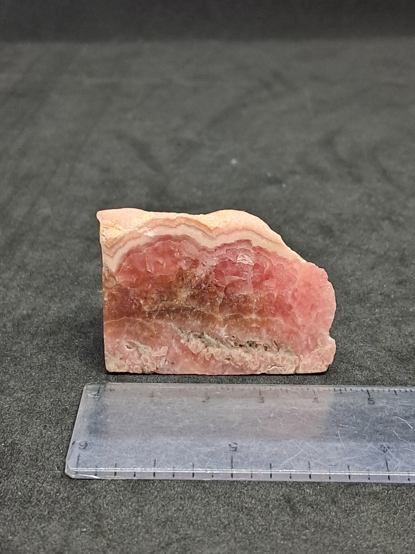 Rhodocrosite Rough Sliced (Argentina) Natural Stone | Rare Mineral #RHD1