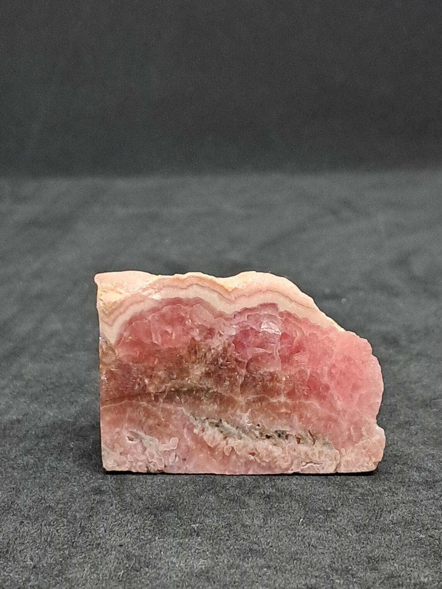 Rhodocrosite Rough Sliced (Argentina) Natural Stone | Rare Mineral #RHD1