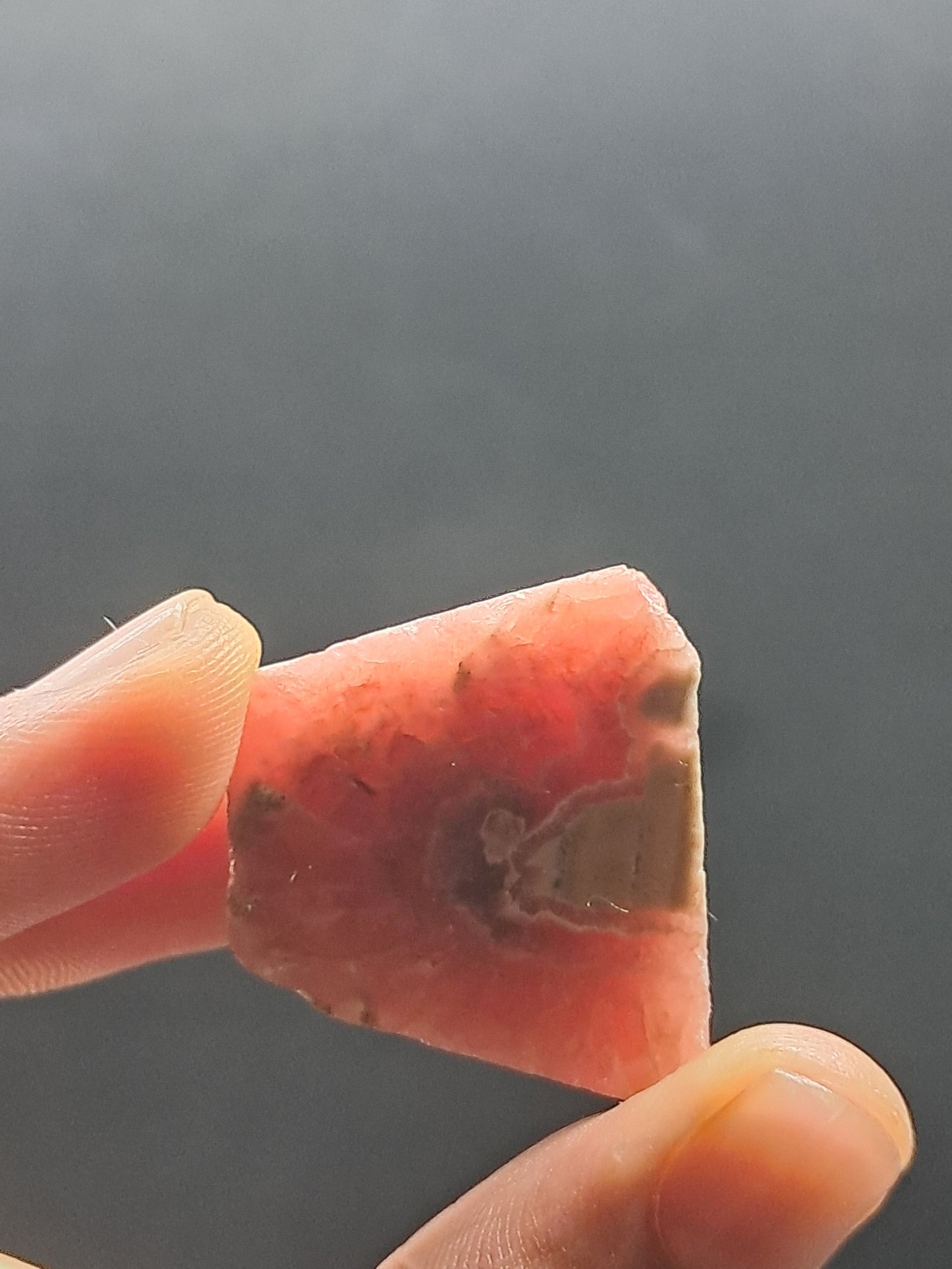 Rhodocrosite Rough Sliced (Argentina) Natural Stone | Rare Mineral #RHD3