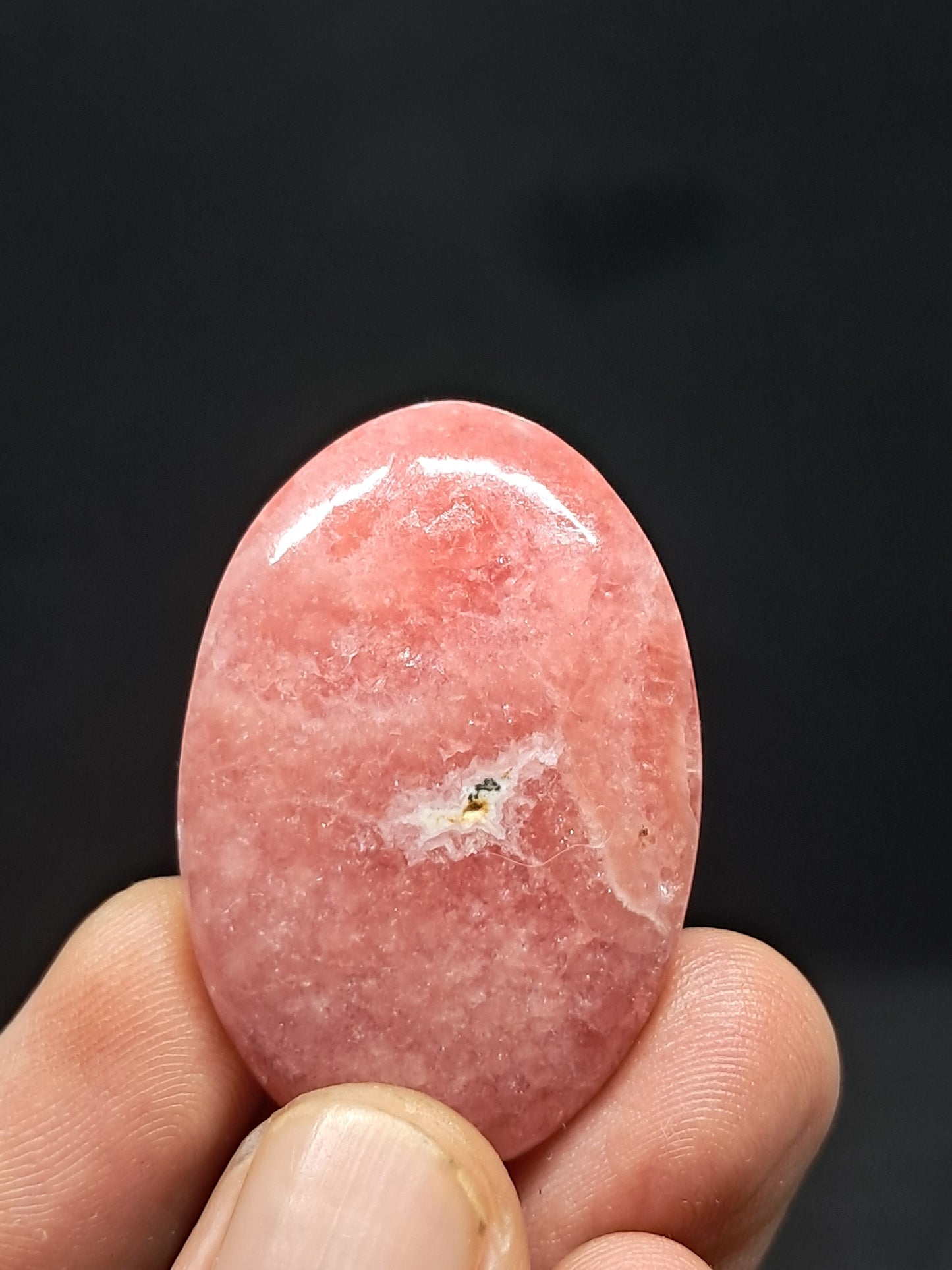 Rhodocrosite Palmstone (Argentina) Polished Stone | Rare Mineral #RHD4