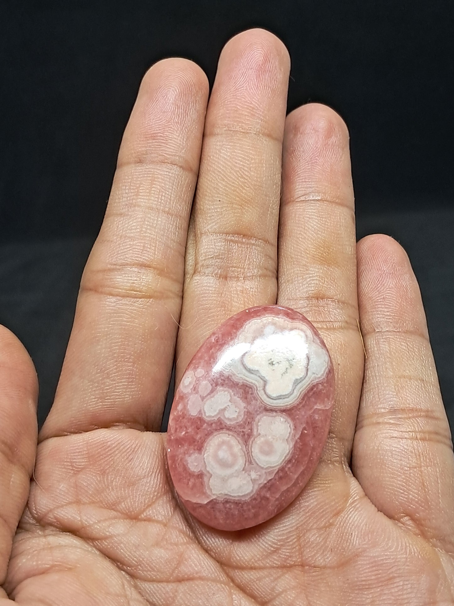 Rhodocrosite Palmstone (Argentina) Polished Stone | Rare Mineral #RHD4