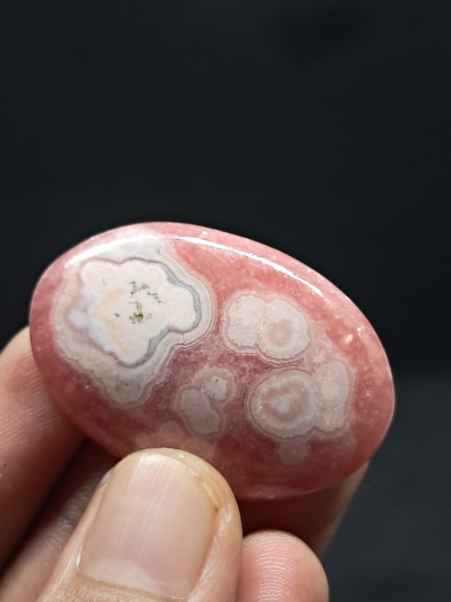 Rhodocrosite Palmstone (Argentina) Polished Stone | Rare Mineral #RHD4