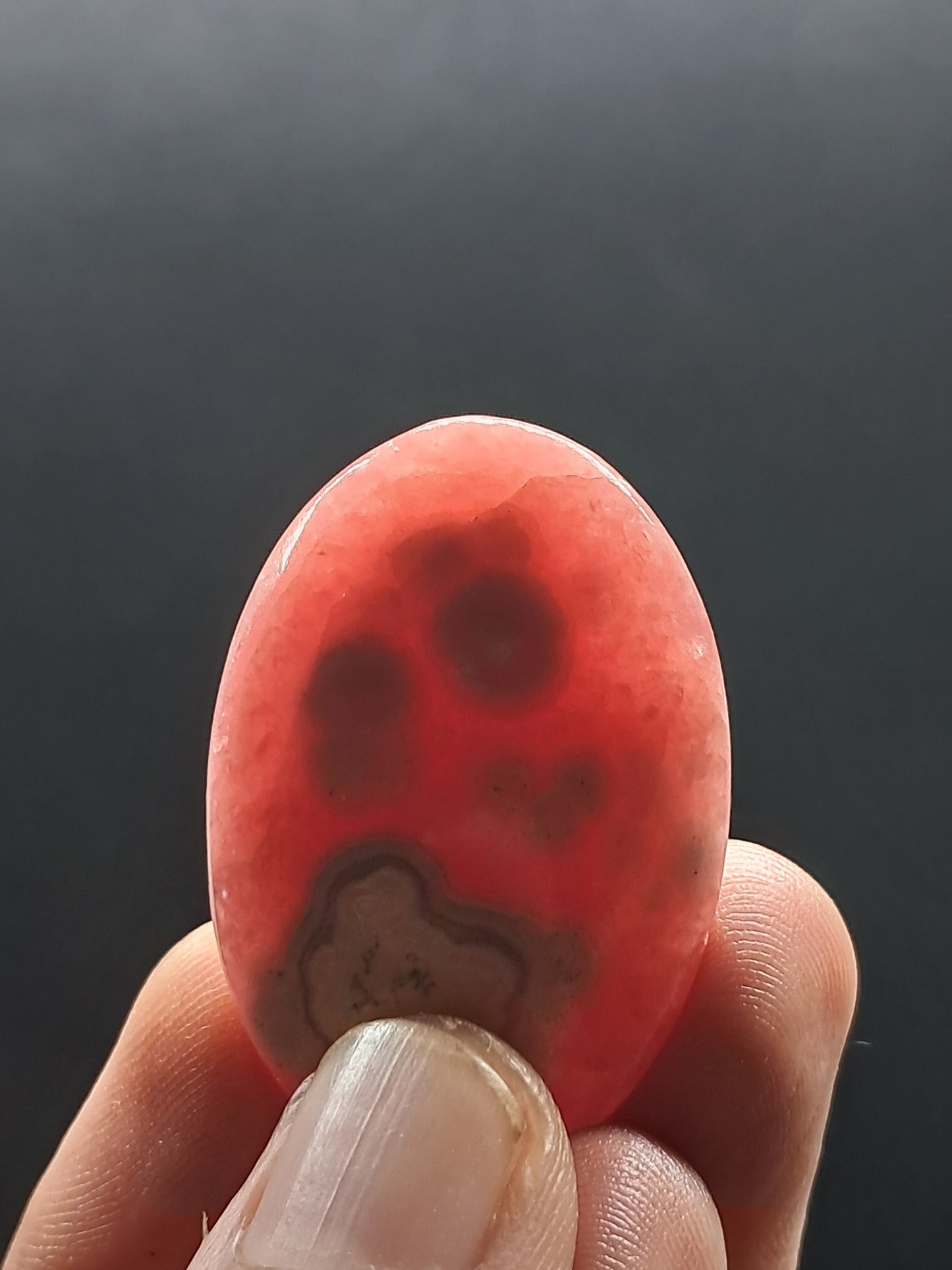 Rhodocrosite Palmstone (Argentina) Polished Stone | Rare Mineral #RHD4