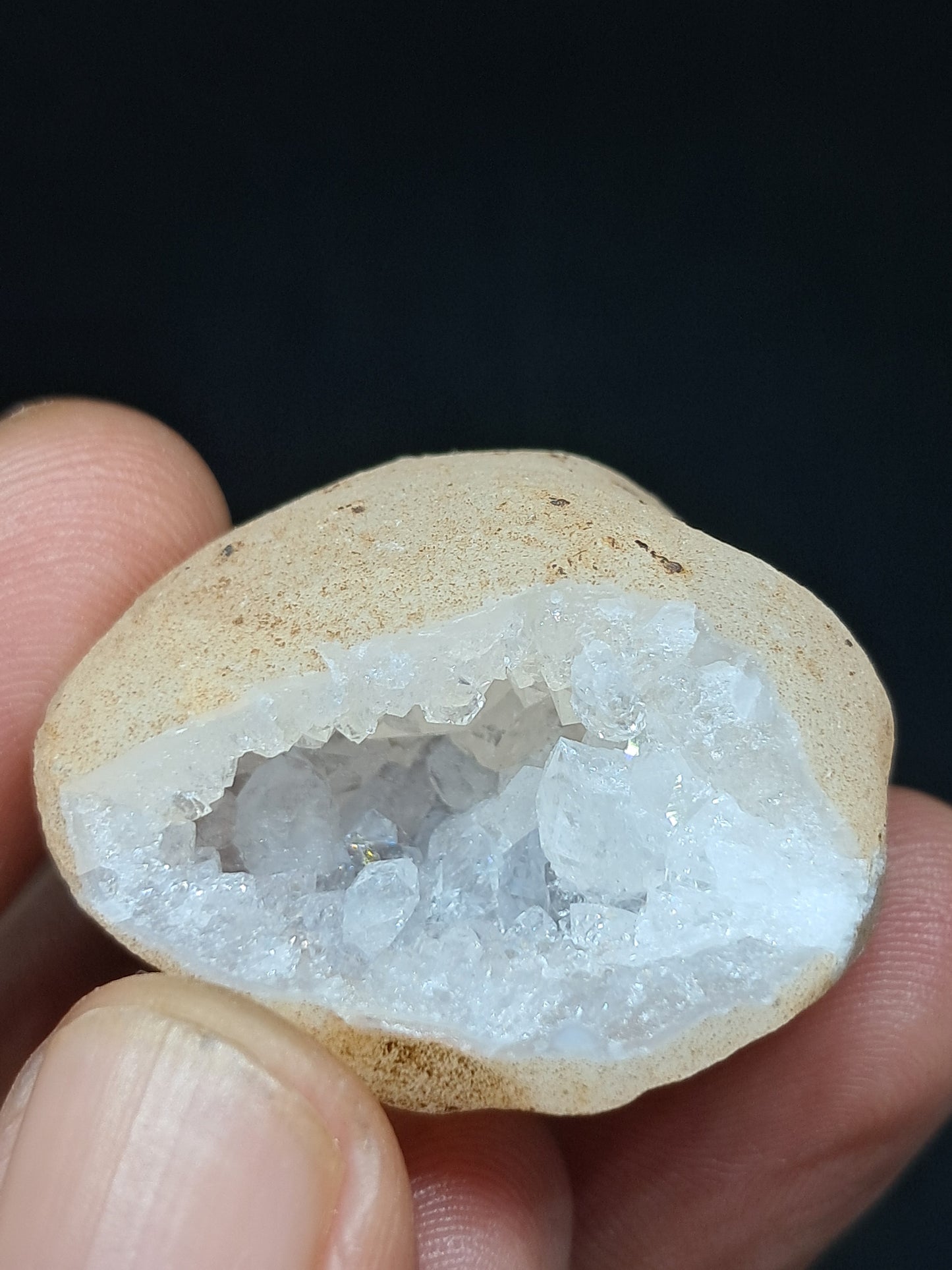 Quartz Geode (Ajanta) | Deep Cavity | Natural Crystal | Big Points #GD22