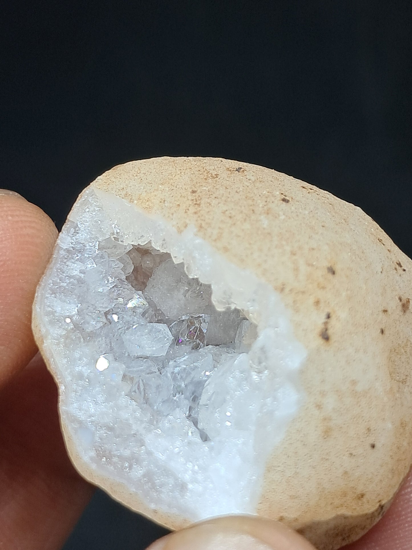 Quartz Geode (Ajanta) | Deep Cavity | Natural Crystal | Big Points #GD22