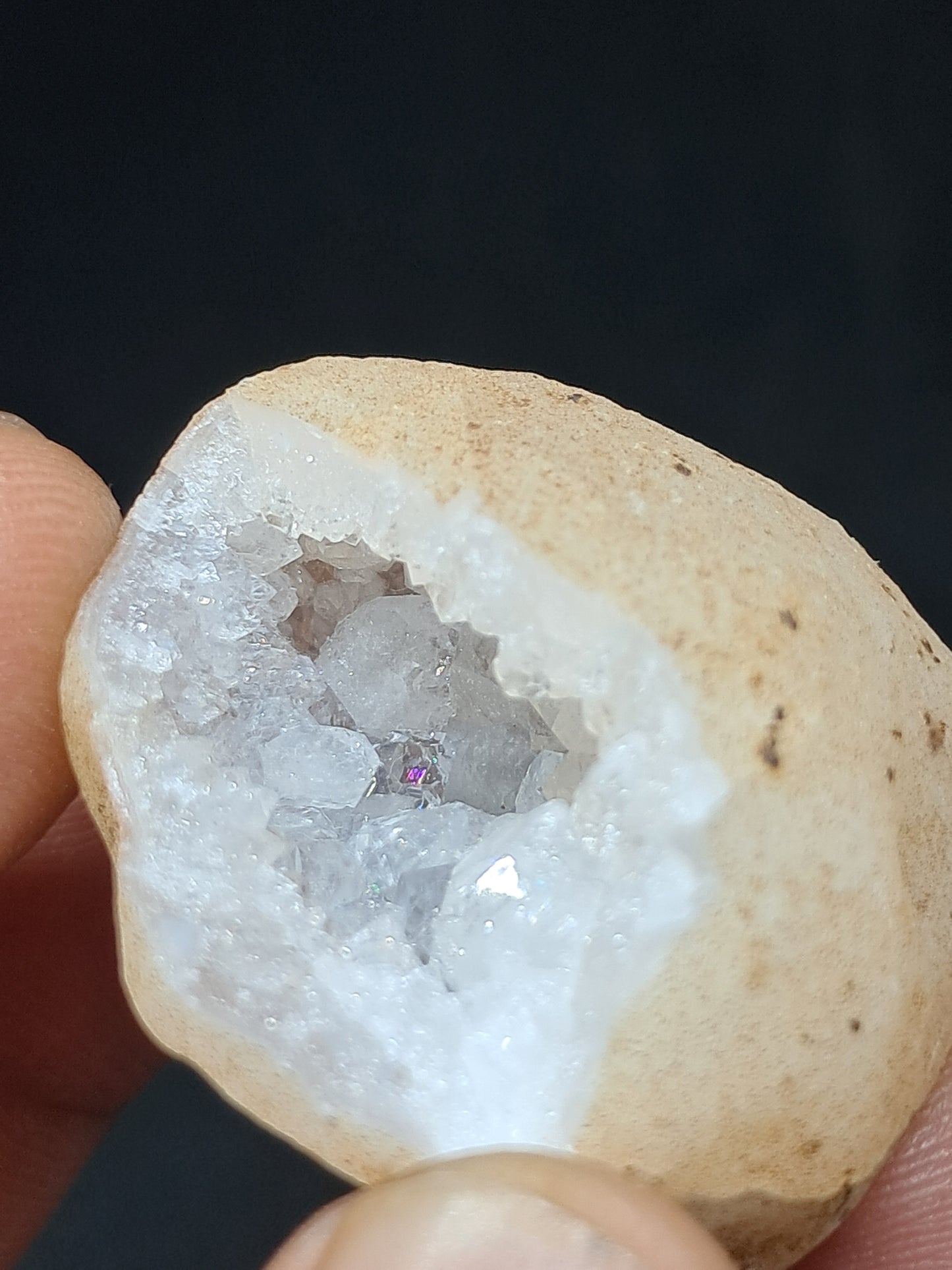 Quartz Geode (Ajanta) | Deep Cavity | Natural Crystal | Big Points #GD22
