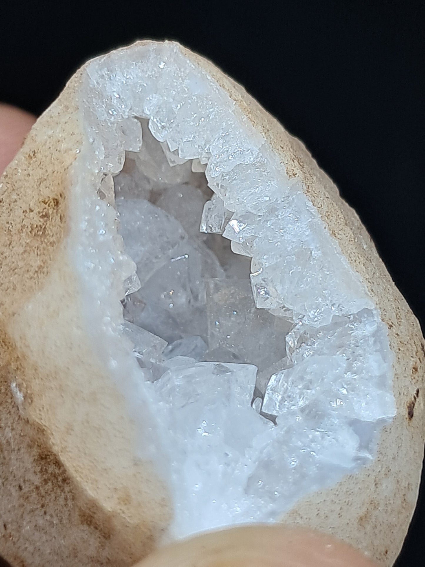 Quartz Geode (Ajanta) | Deep Cavity | Natural Crystal | Big Points #GD22