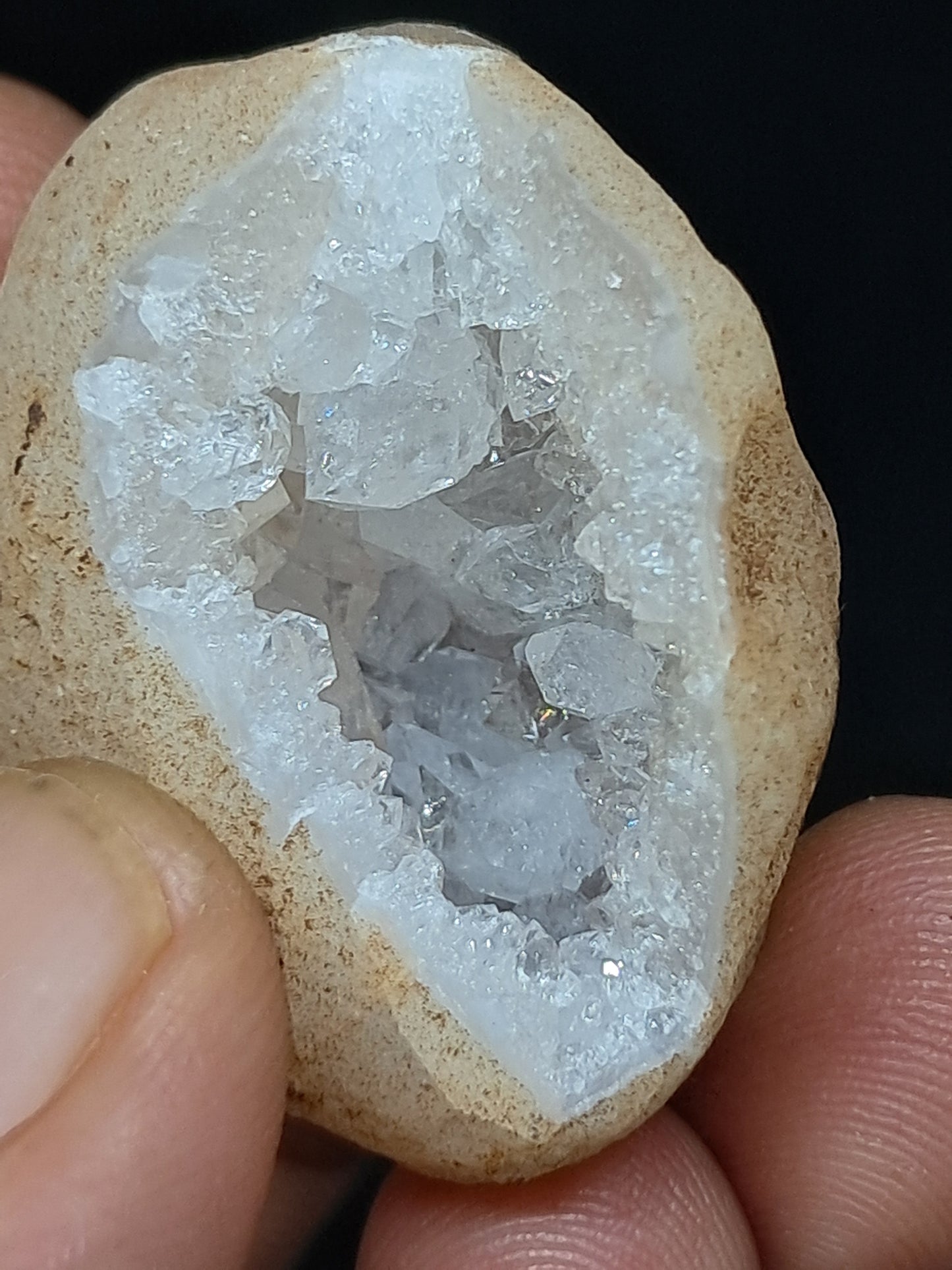 Quartz Geode (Ajanta) | Deep Cavity | Natural Crystal | Big Points #GD22