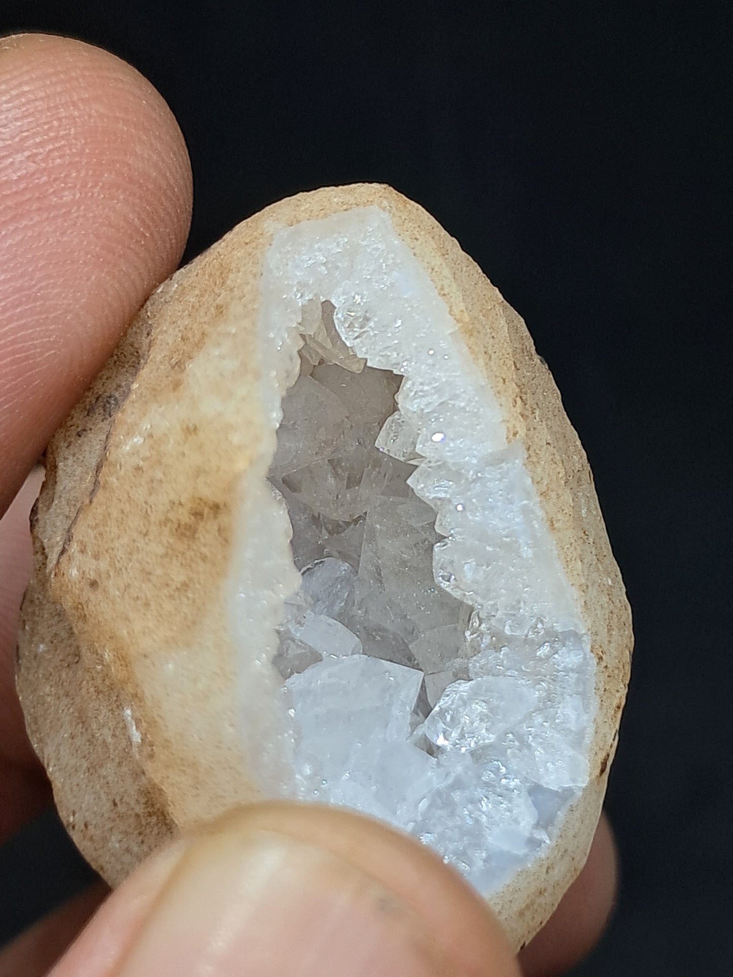Quartz Geode (Ajanta) | Deep Cavity | Natural Crystal | Big Points #GD22