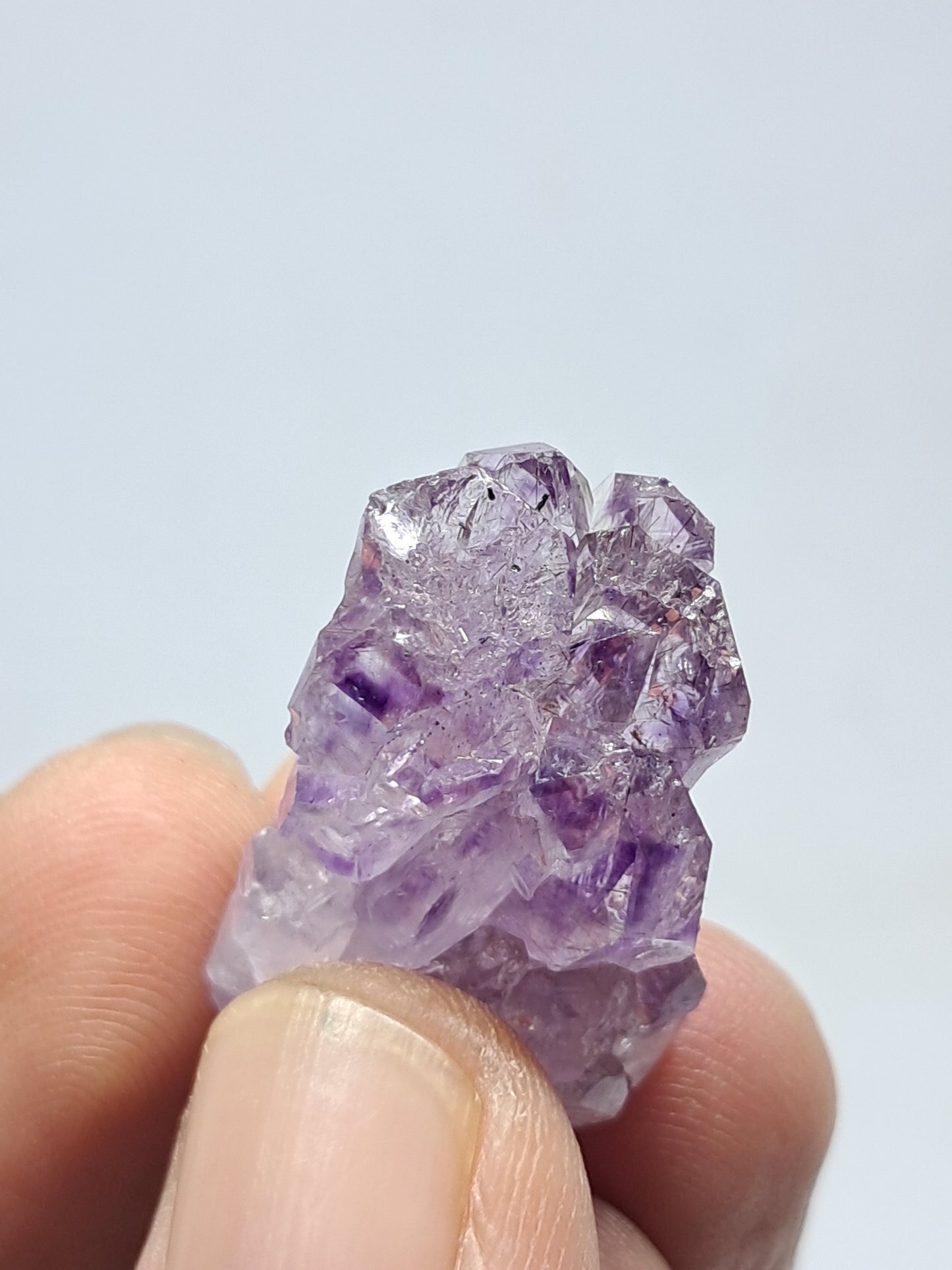 Formación de Amatista en "Panal" (Karur) | Crecimiento interno | Cristal natural | Ejemplar mineral | Super Seven #KA162