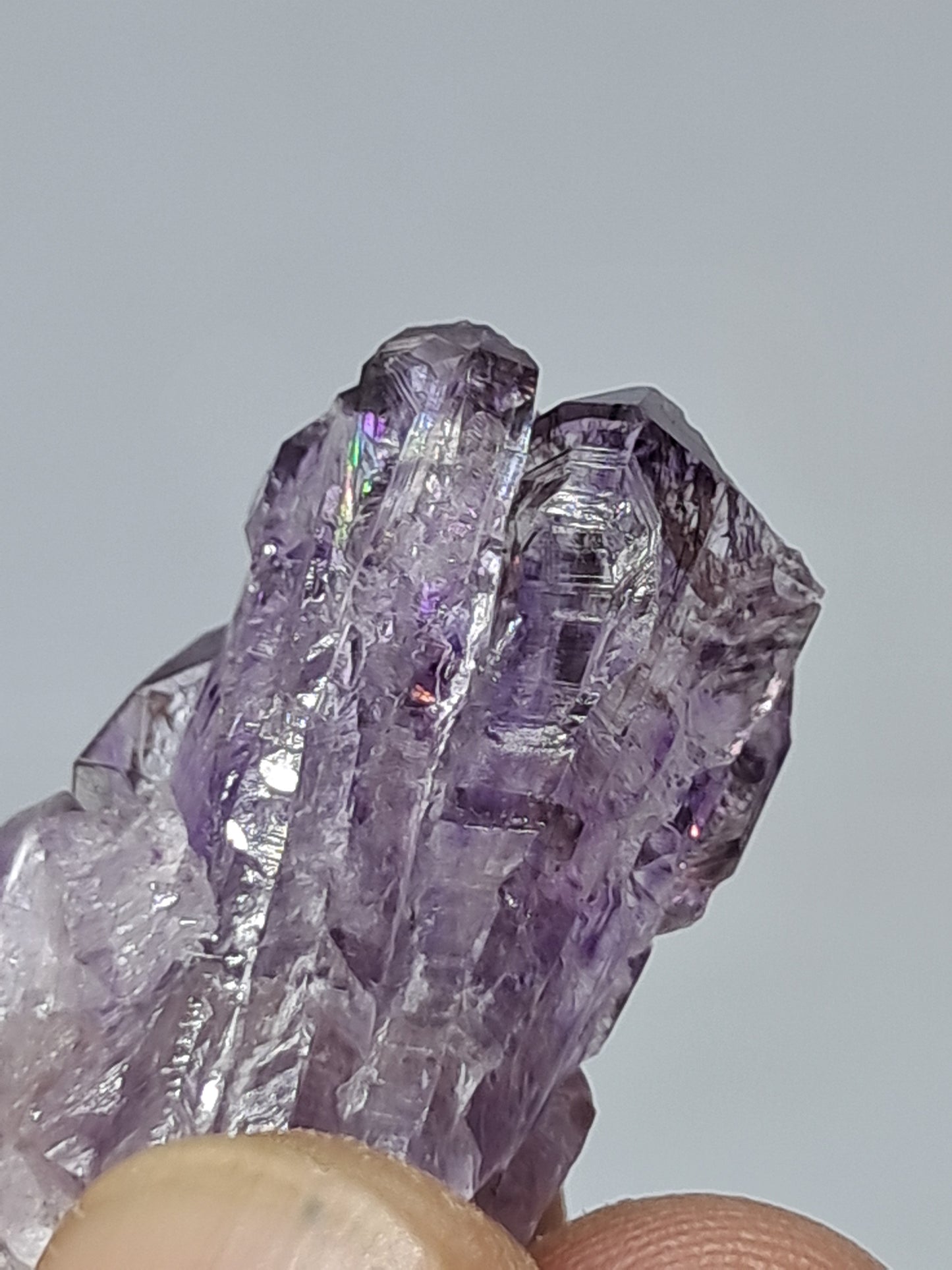 Formación de Amatista en "Panal" (Karur) | Crecimiento interno | Cristal natural | Ejemplar mineral | Super Seven #KA162