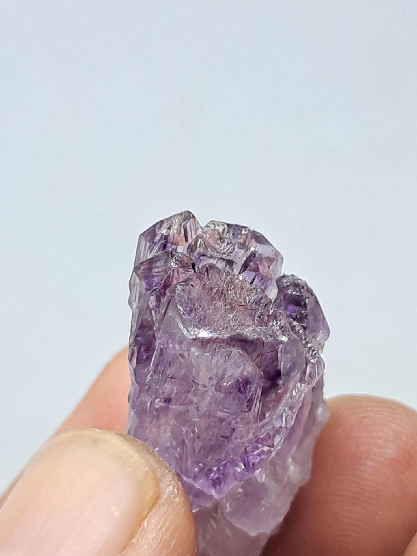 Formación de Amatista en "Panal" (Karur) | Crecimiento interno | Cristal natural | Ejemplar mineral | Super Seven #KA162