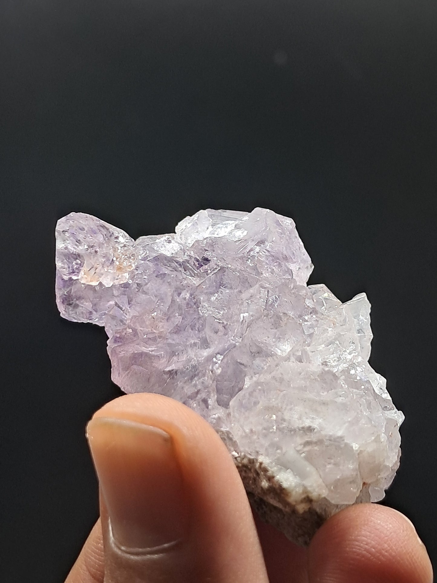 Formación de Amatista en "Panal" (Karur) | Crecimiento interno | Cristal natural | Piedra única | Ejemplar mineral n.° KA156