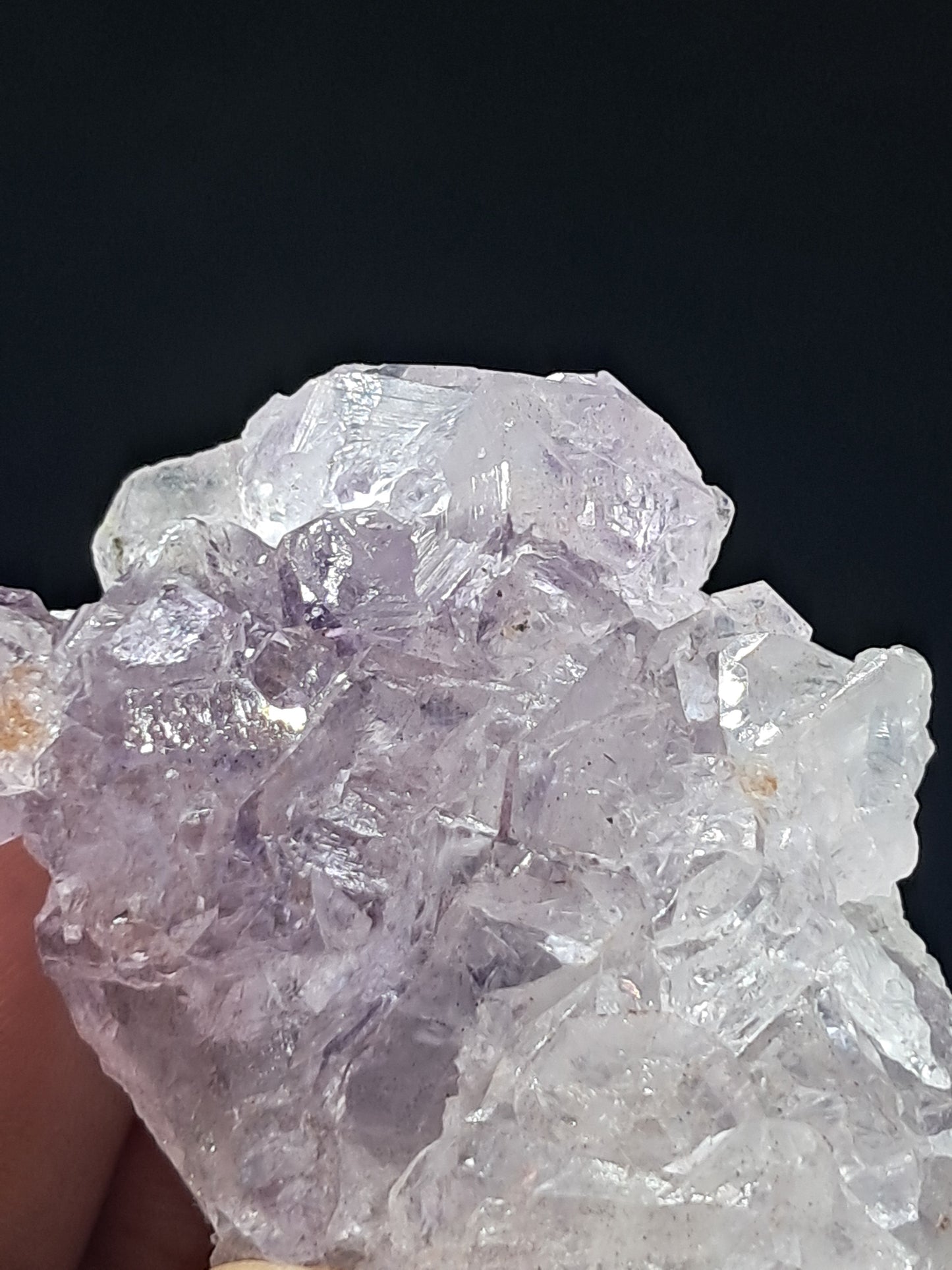 Formación de Amatista en "Panal" (Karur) | Crecimiento interno | Cristal natural | Piedra única | Ejemplar mineral n.° KA156