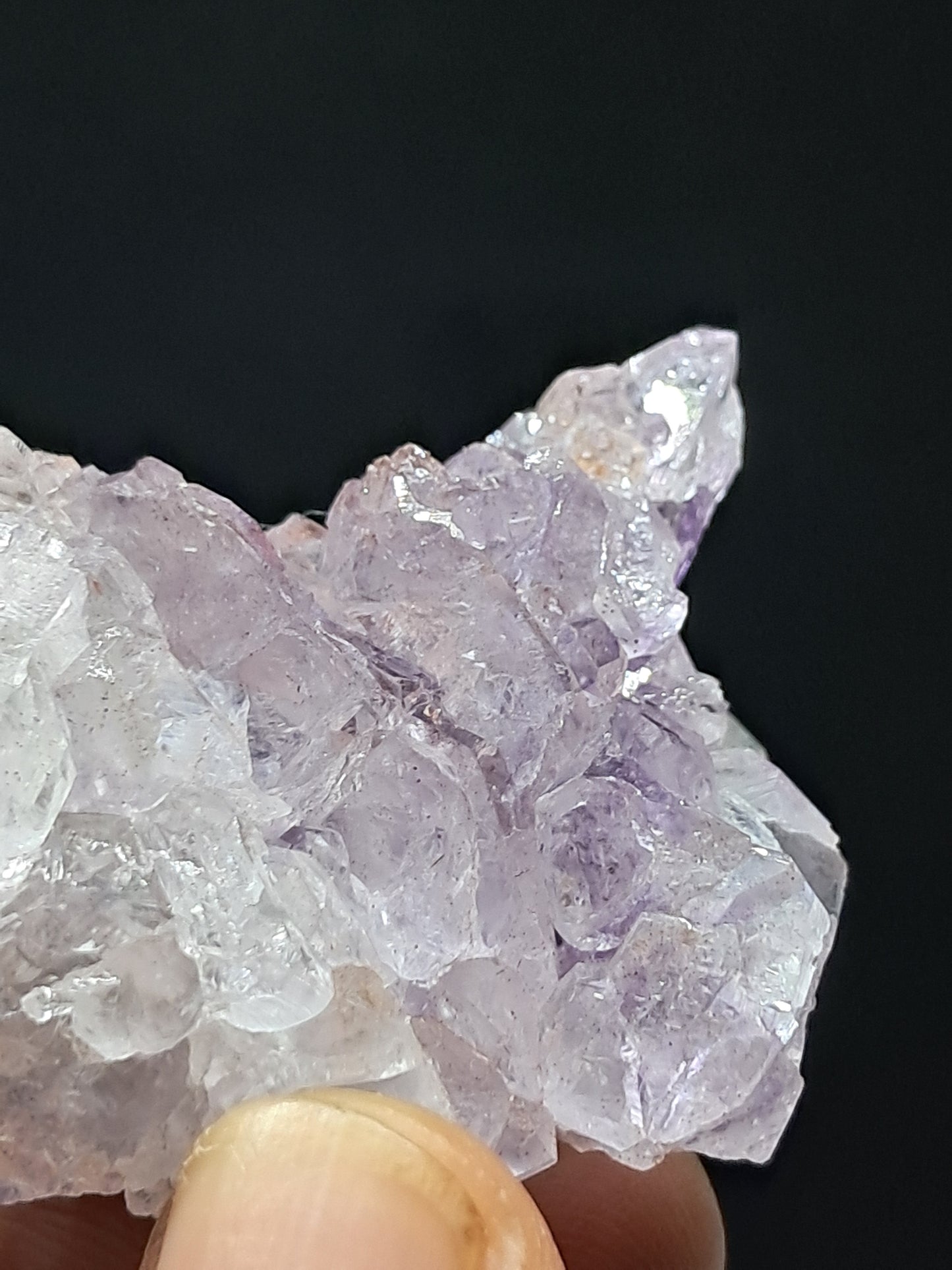 Formación de Amatista en "Panal" (Karur) | Crecimiento interno | Cristal natural | Piedra única | Ejemplar mineral n.° KA156