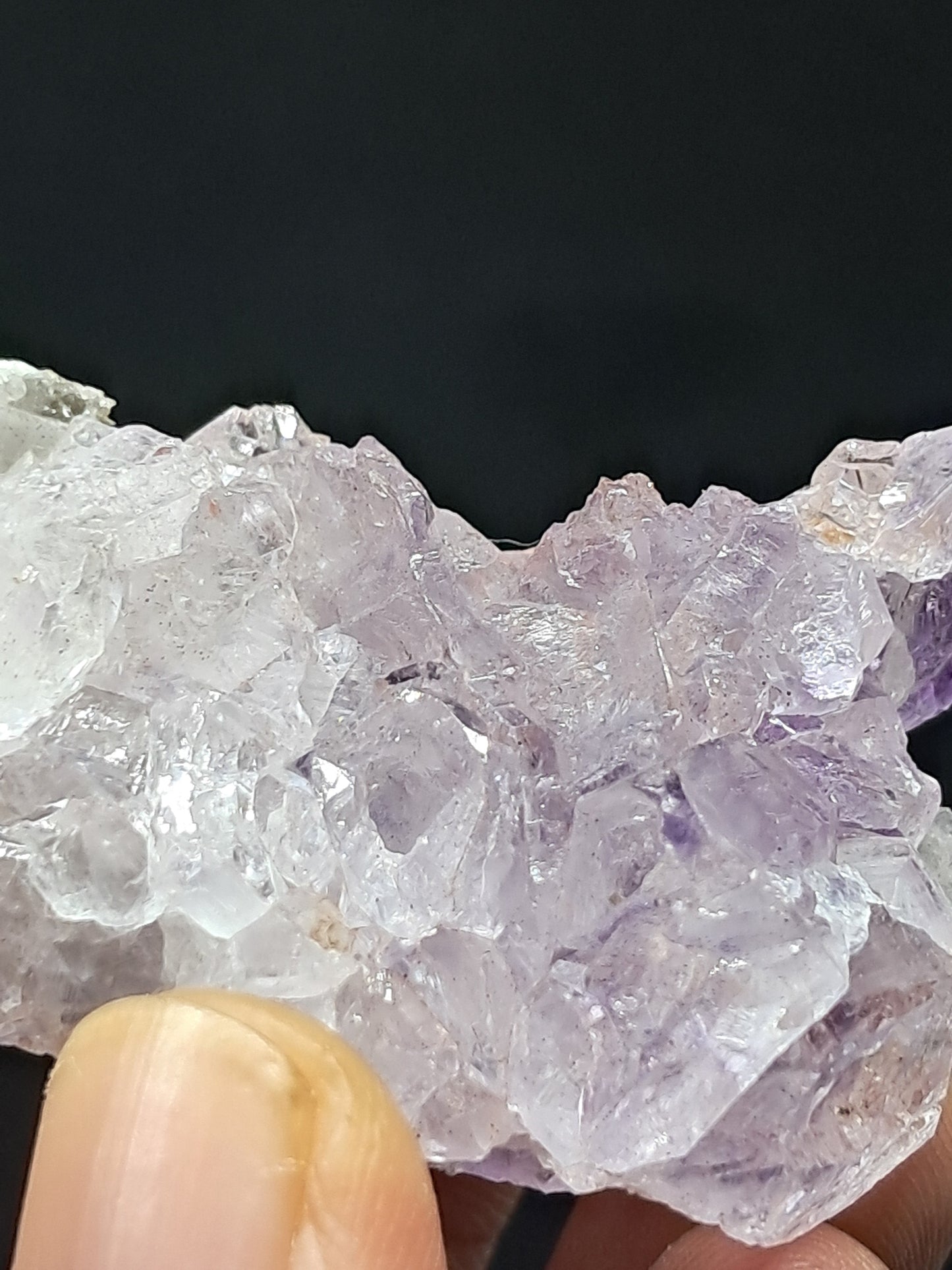 Formación de Amatista en "Panal" (Karur) | Crecimiento interno | Cristal natural | Piedra única | Ejemplar mineral n.° KA156