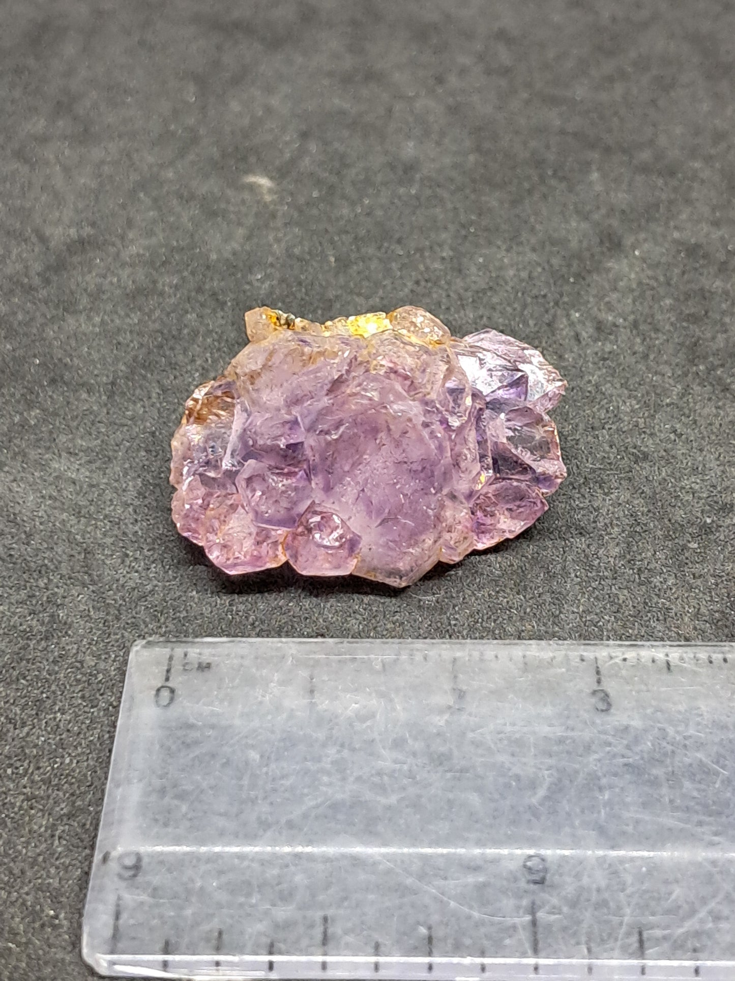 Formación de Amatista en "Panal" (Karur) | Crecimiento interno | Cristal natural | Piedra única | Ejemplar mineral n.° KA157