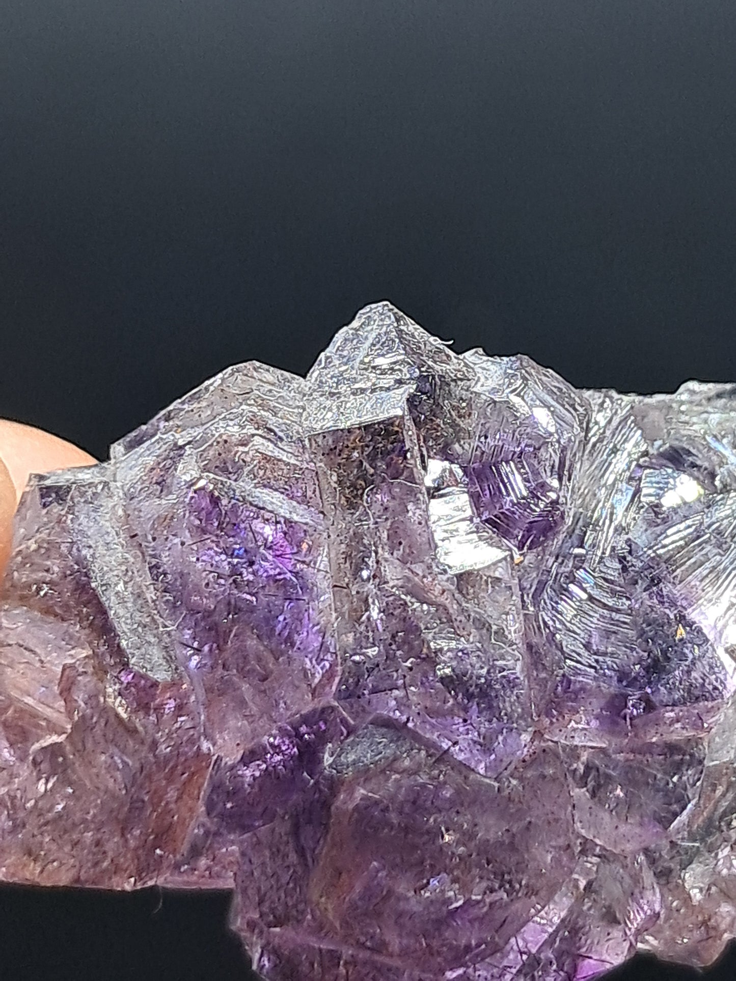 Formación de Amatista en "Panal" (Karur) | Crecimiento Interno | Cristal Natural | Piedra Única | Super Seven #KA159