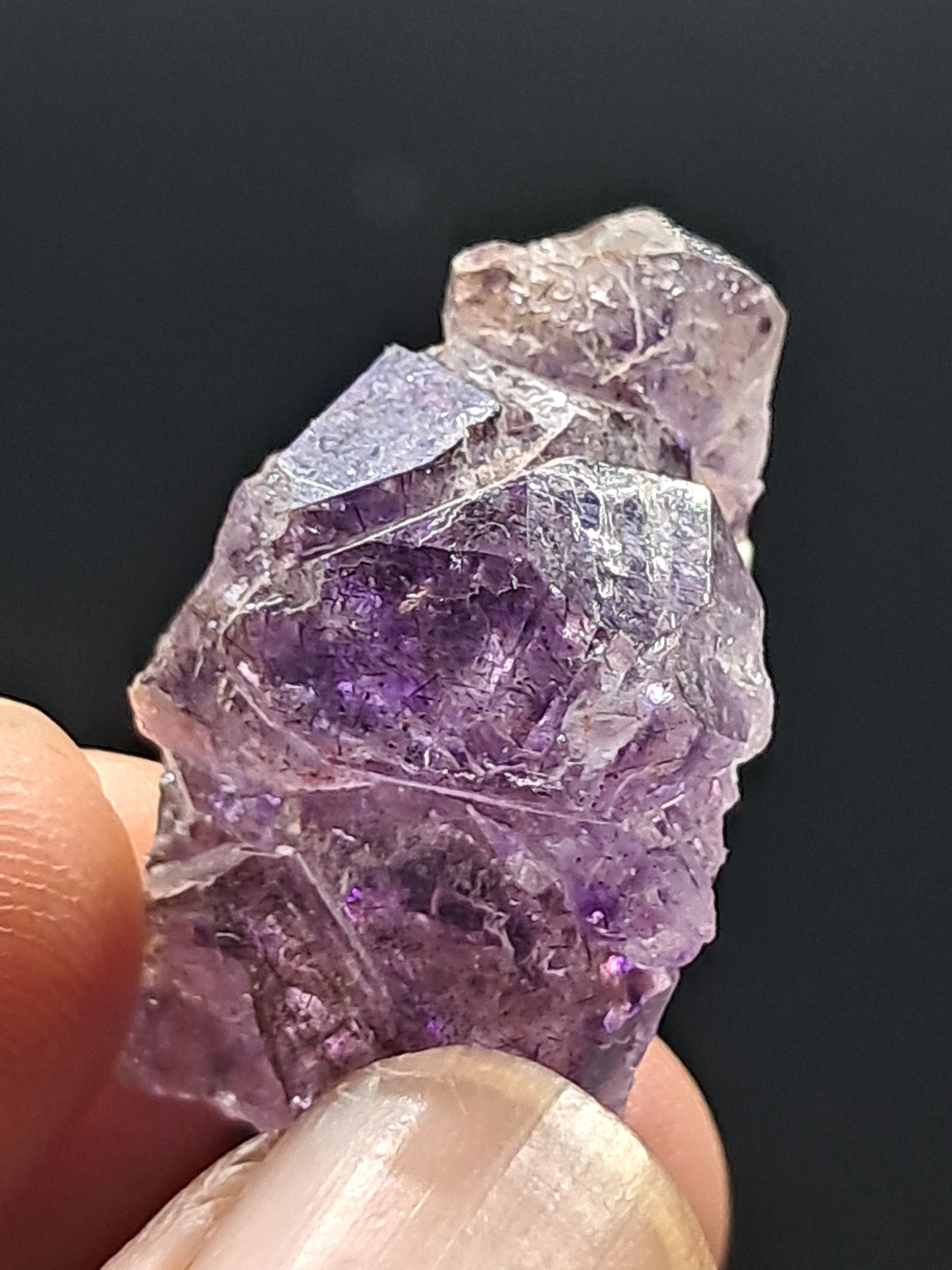 Formación de Amatista en "Panal" (Karur) | Crecimiento Interno | Cristal Natural | Piedra Única | Super Seven #KA159