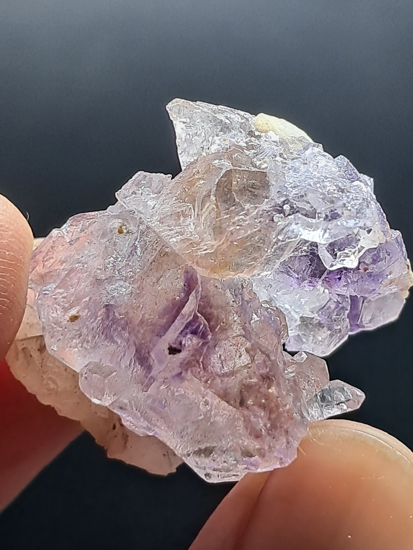 Formación de Amatista en "Panal" (Karur) | Crecimiento interno | Cristal natural | Ejemplar mineral | Super Seven #KA160