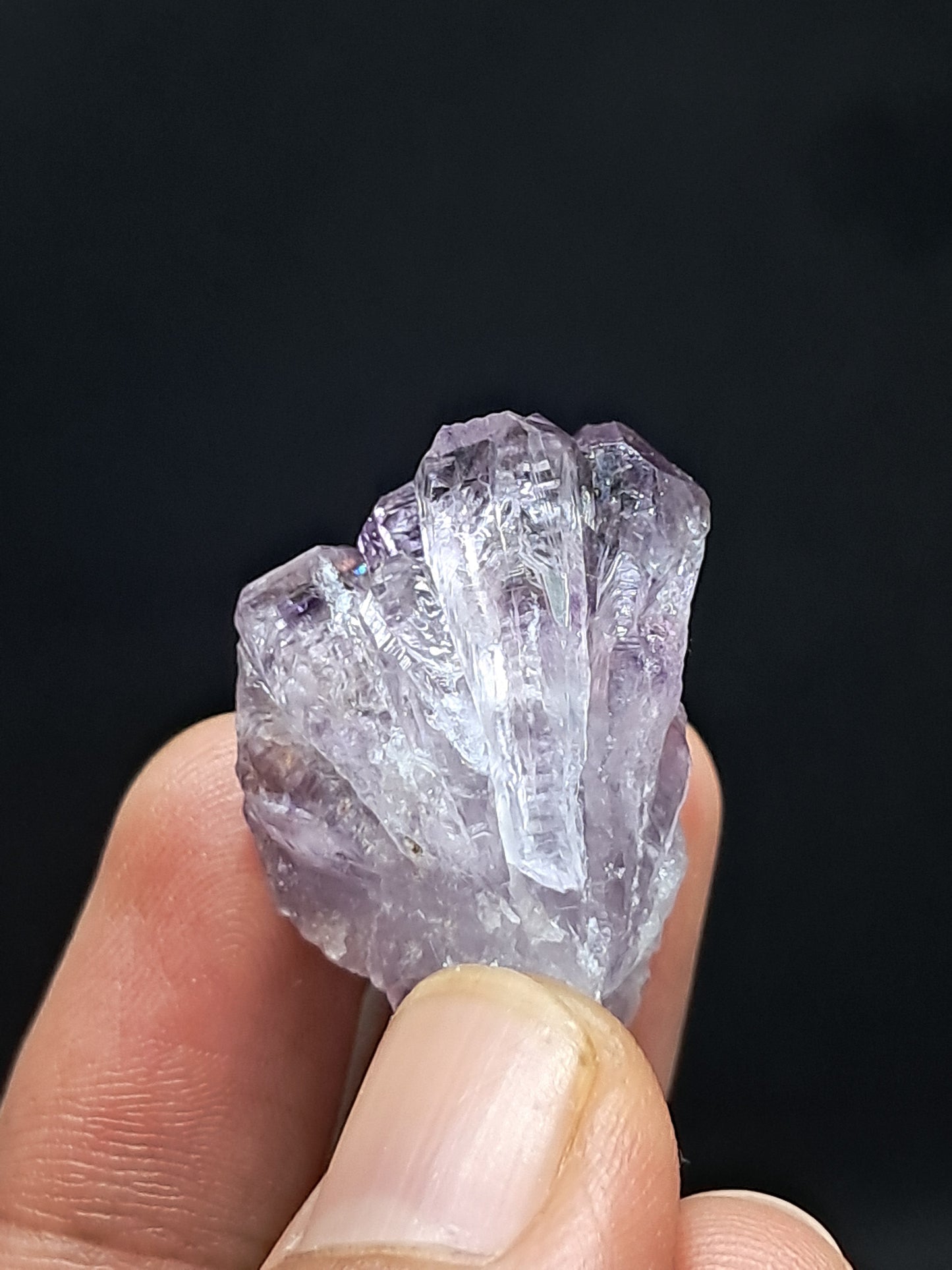 Formación de Amatista en "Panal" (Karur) | Crecimiento interno | Cristal natural | Ejemplar mineral | Super Seven #KA161