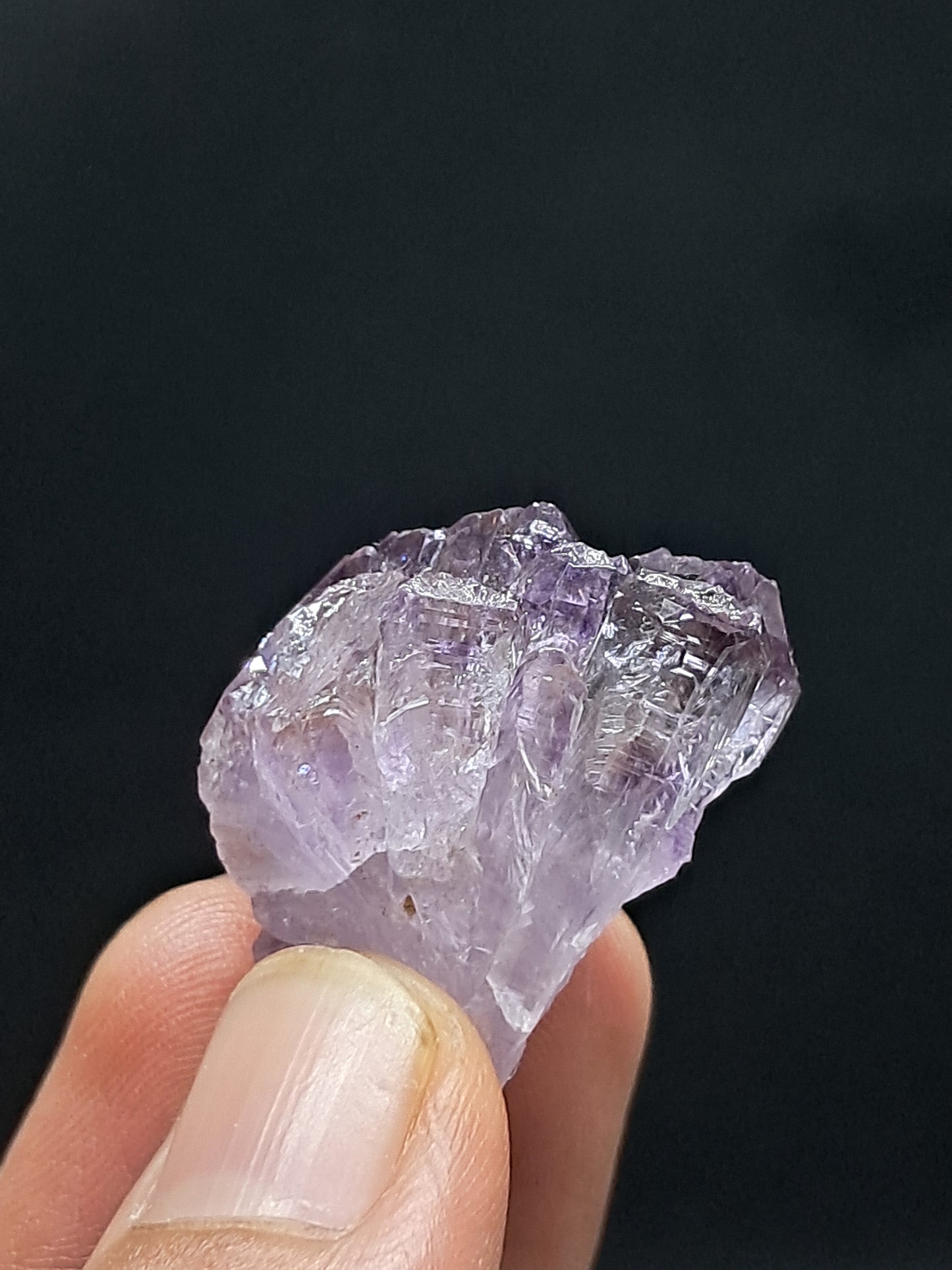 Formación de Amatista en "Panal" (Karur) | Crecimiento interno | Cristal natural | Ejemplar mineral | Super Seven #KA161