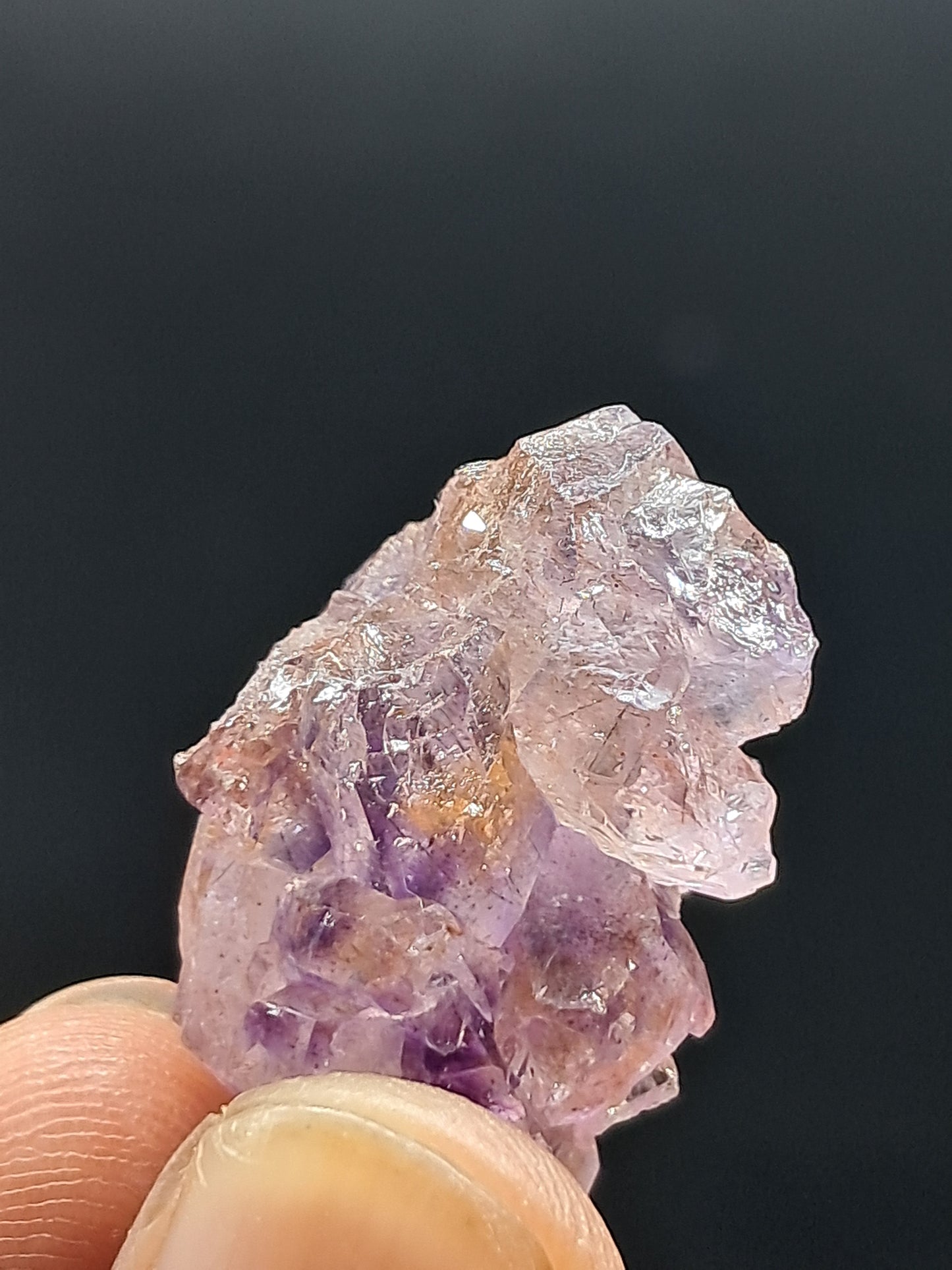 Formación de Amatista en "Panal" (Karur) | Crecimiento interno | Cristal natural | Ejemplar mineral | Super Seven #KA163