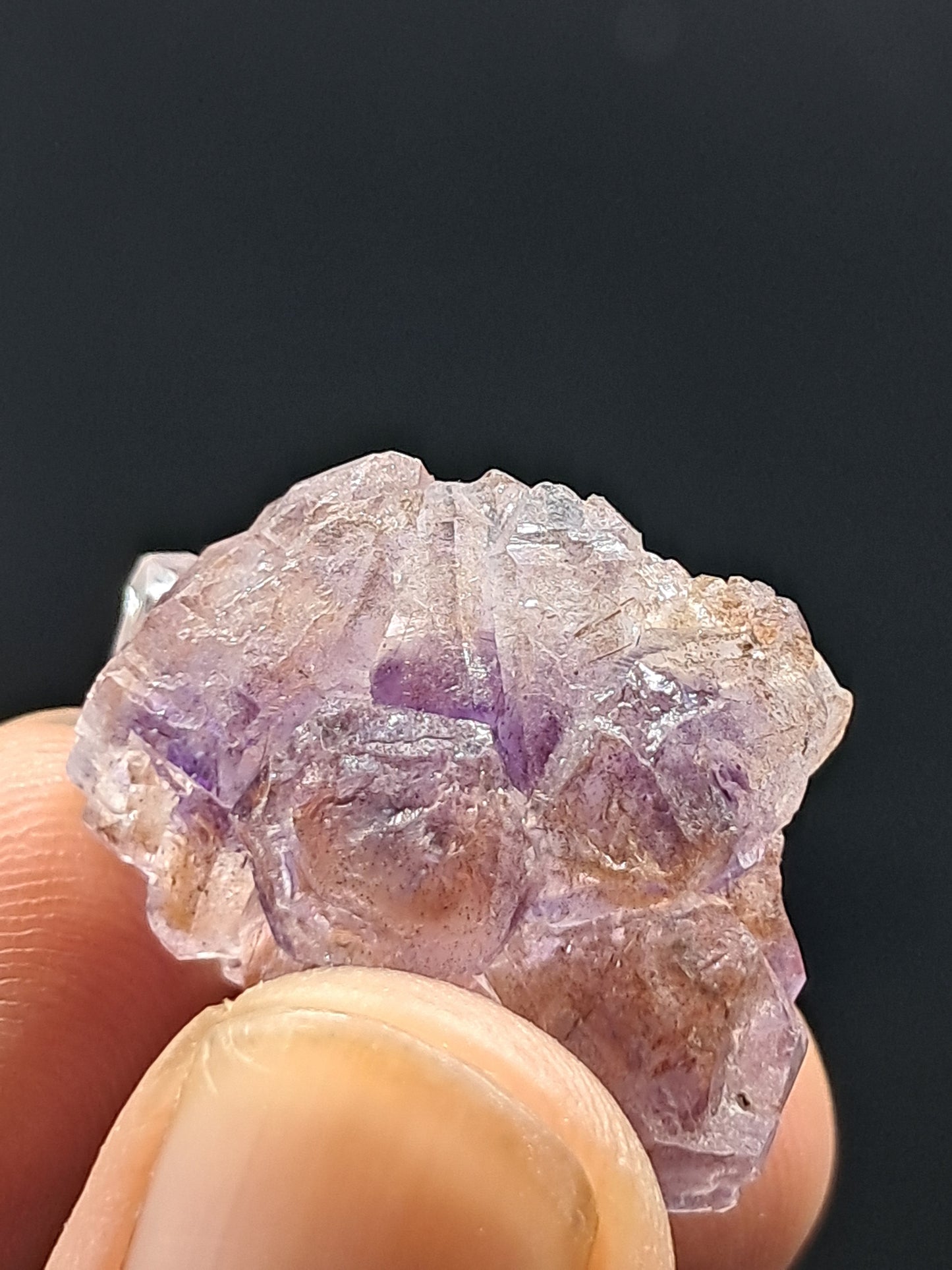 Formación de Amatista en "Panal" (Karur) | Crecimiento interno | Cristal natural | Ejemplar mineral | Super Seven #KA163