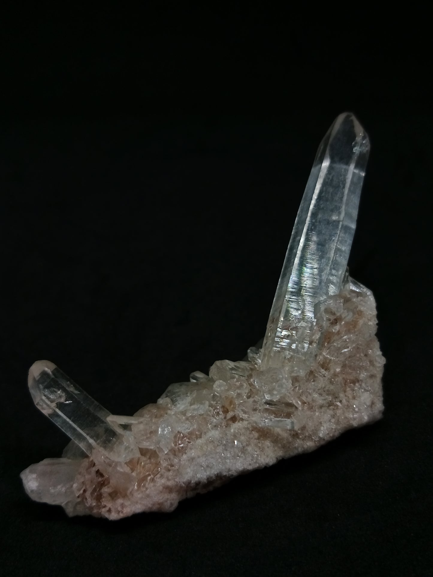 Himalayan Quartz Cluster (Himachal Pradesh) Natural Crystal | Transparent Lustrous Mineral Specimen #CH17