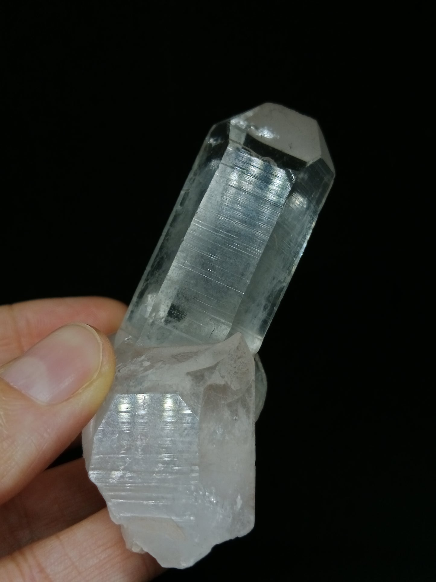 Rare Himalayan Quartz w/ Flat Termination | Natural Crystal Cluster | Mineral Specimen #CH 23