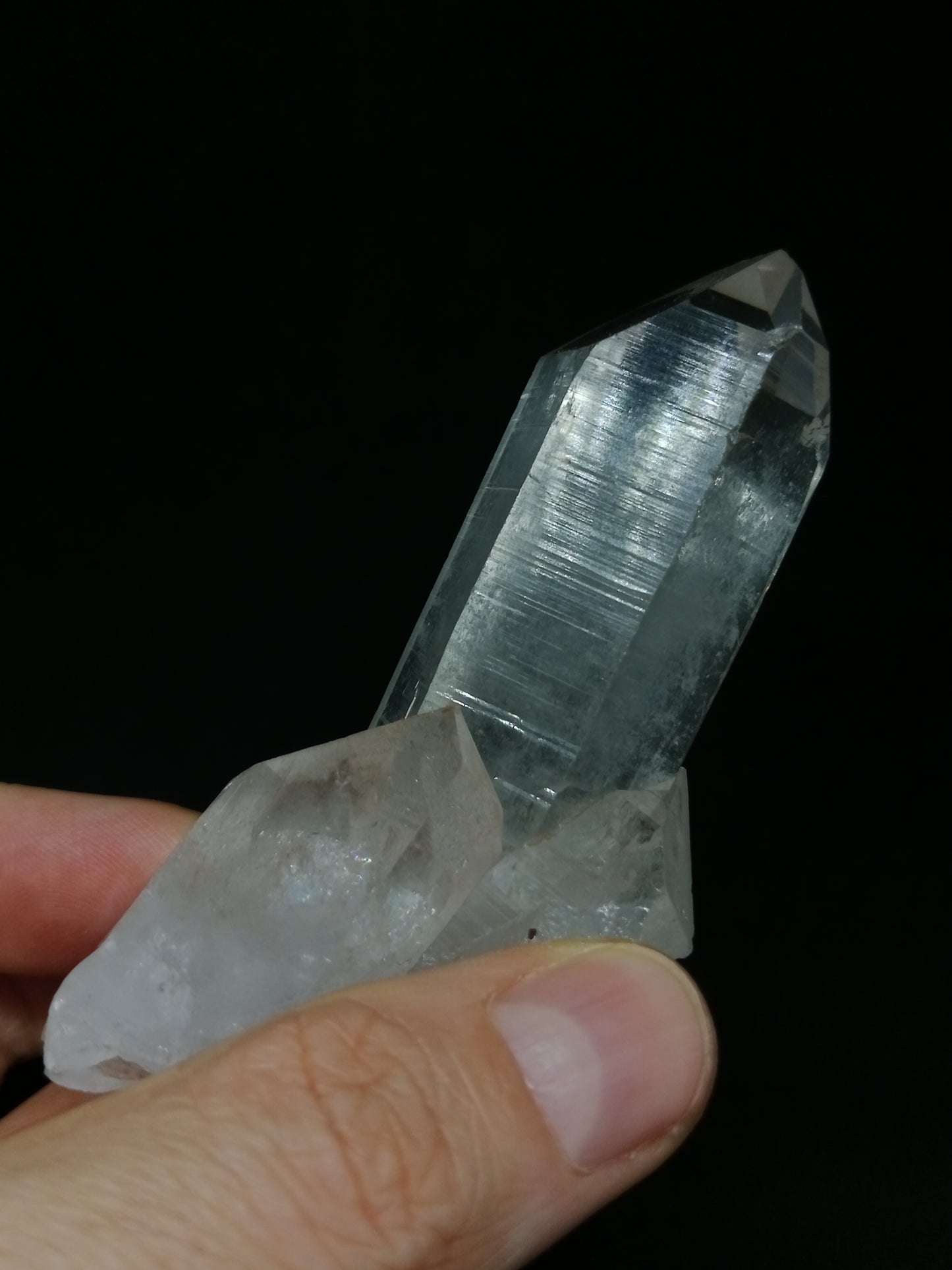 Rare Himalayan Quartz w/ Flat Termination | Natural Crystal Cluster | Mineral Specimen #CH 23