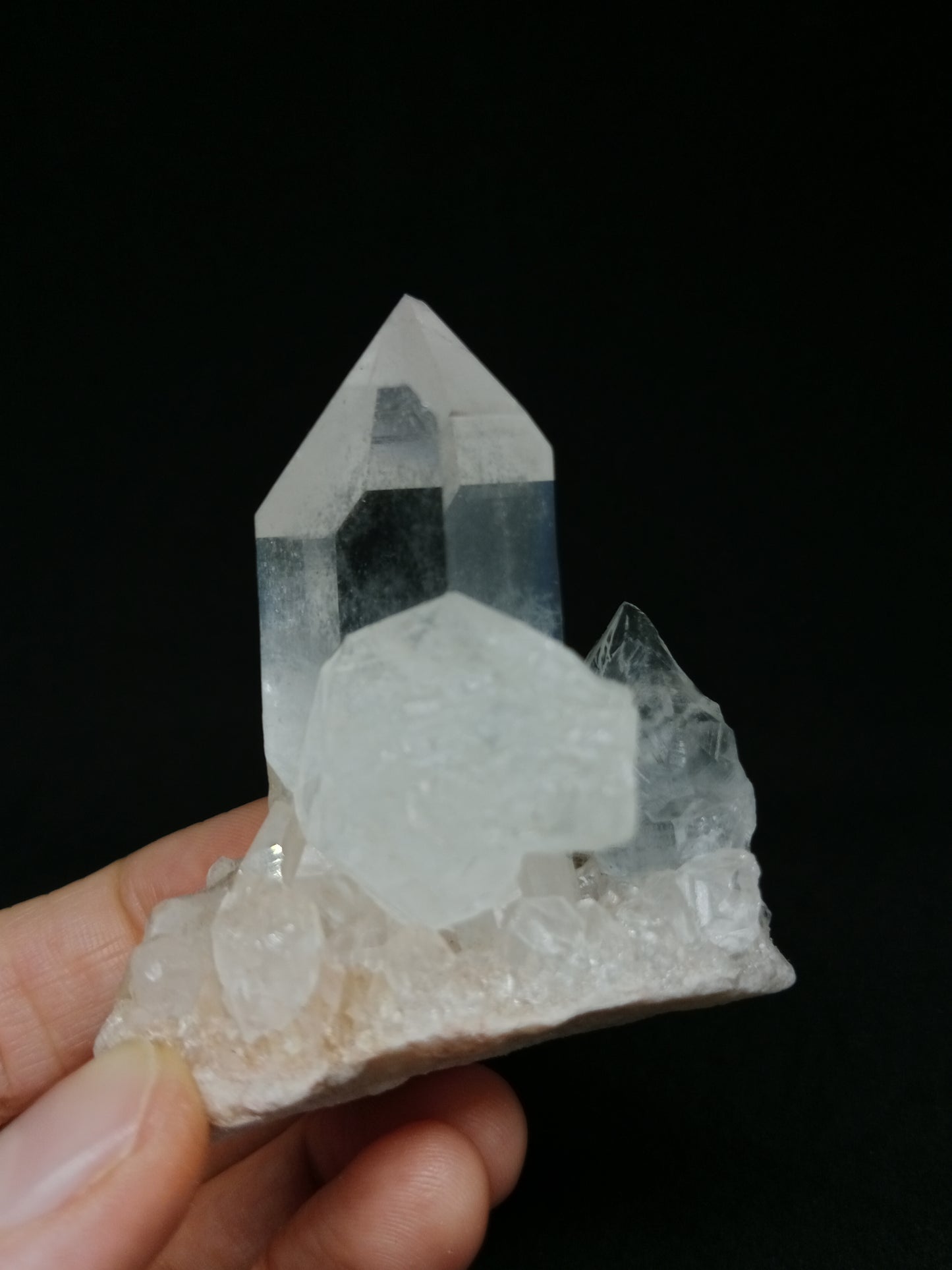 Himalayan Quartz Cluster (Himachal Pradesh) Natural Crystal Point #CH 21
