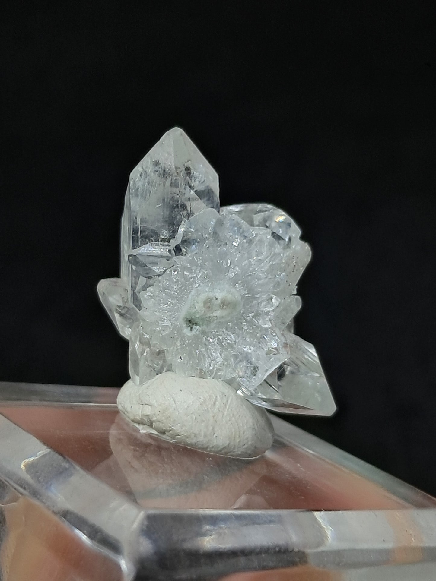 Clear Apophyllite Cluster (Ajanta) Natural Crystal | Mineral Specimen #AP59
