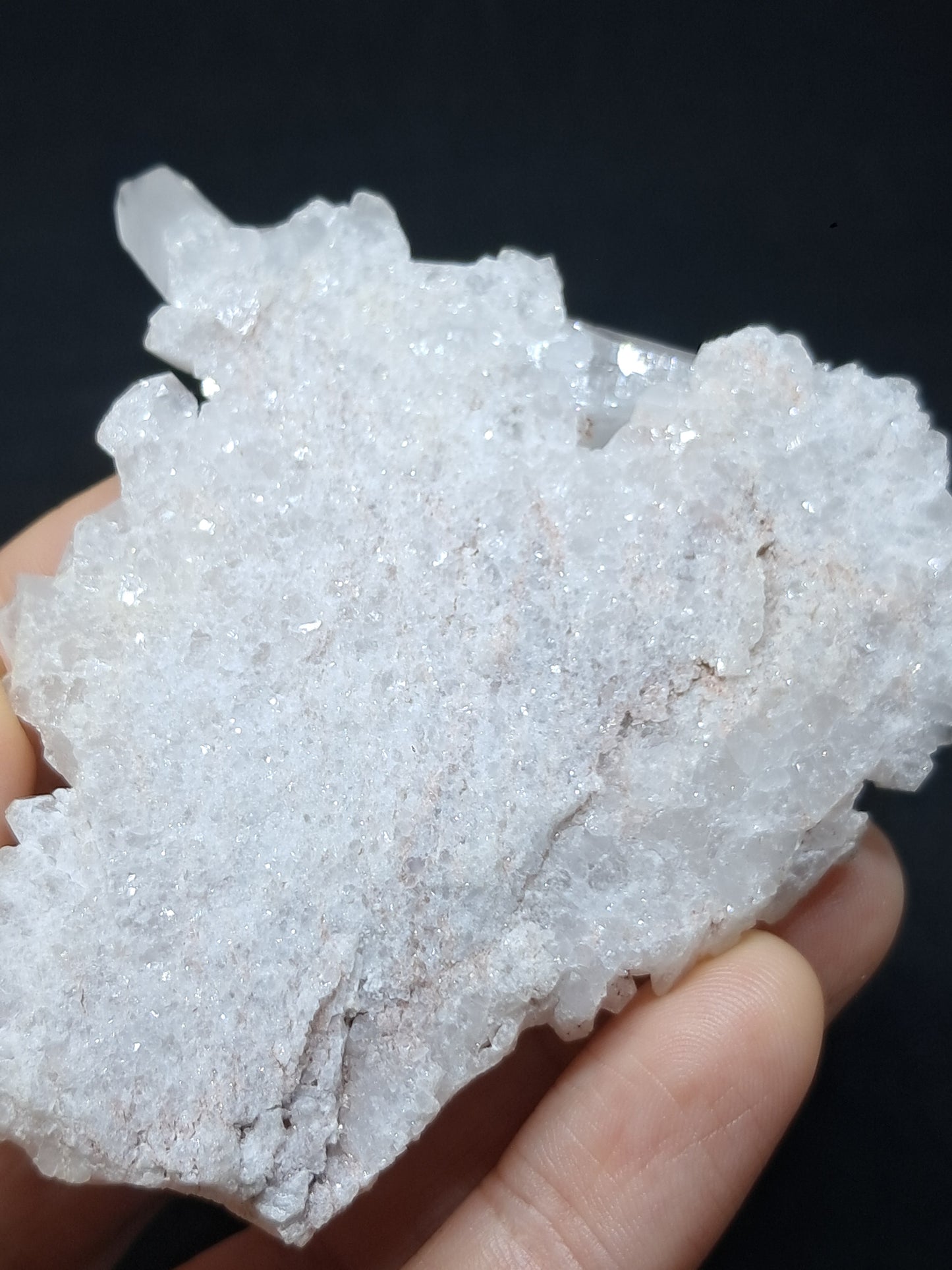 Quartz Cluster with White Chlorite (Himachal pradesh) | Milky Crystal #CH41